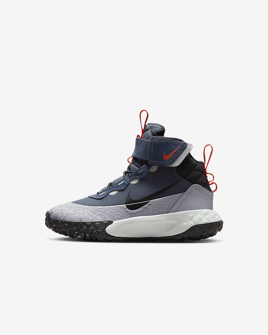 Nike Terrascout magas szárú cipő kisgyerekeknek - Thunder Blue/Cement Grey/Pure Platinum/Fekete