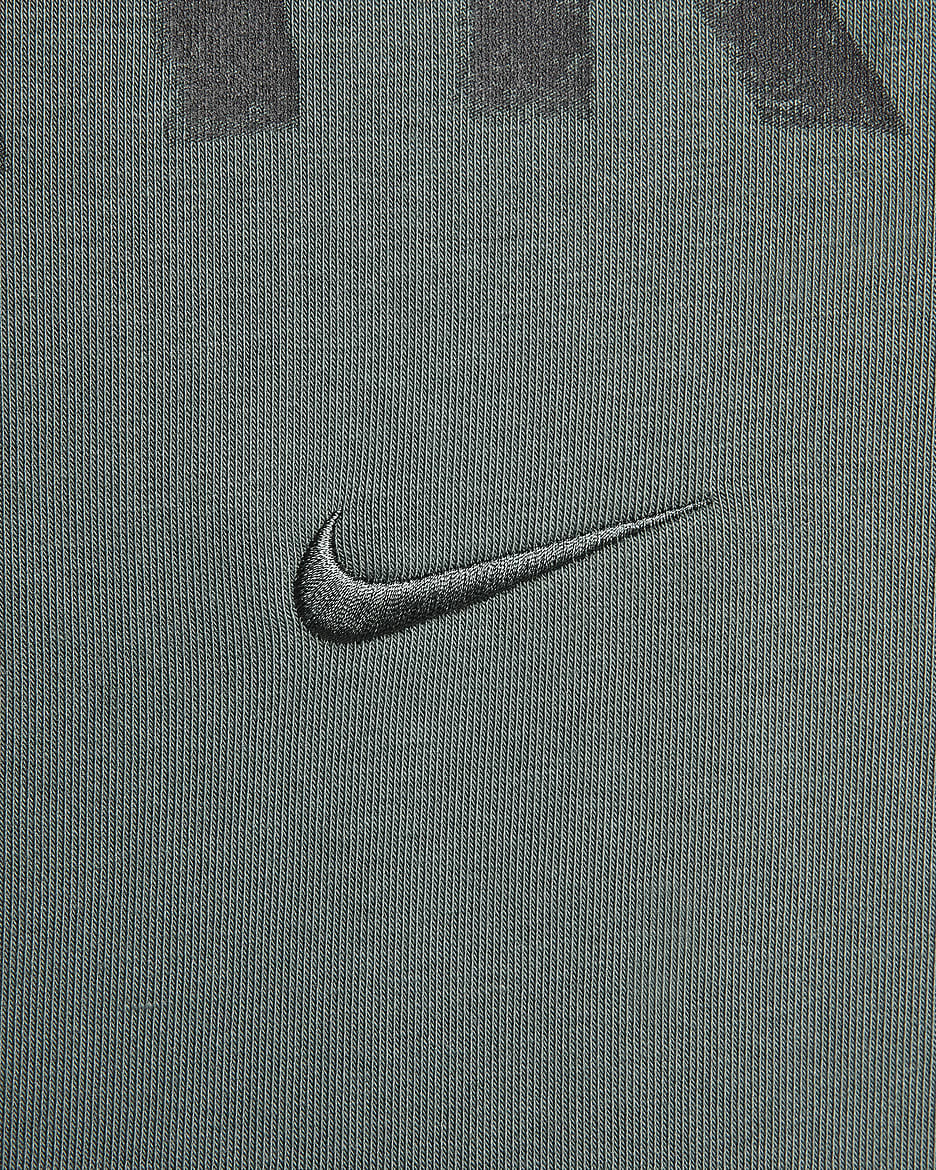 Sweat à capuche de fitness en molleton Dri-FIT Nike Swoosh pour homme - Vintage Green/Vintage Green/Heather/Noir