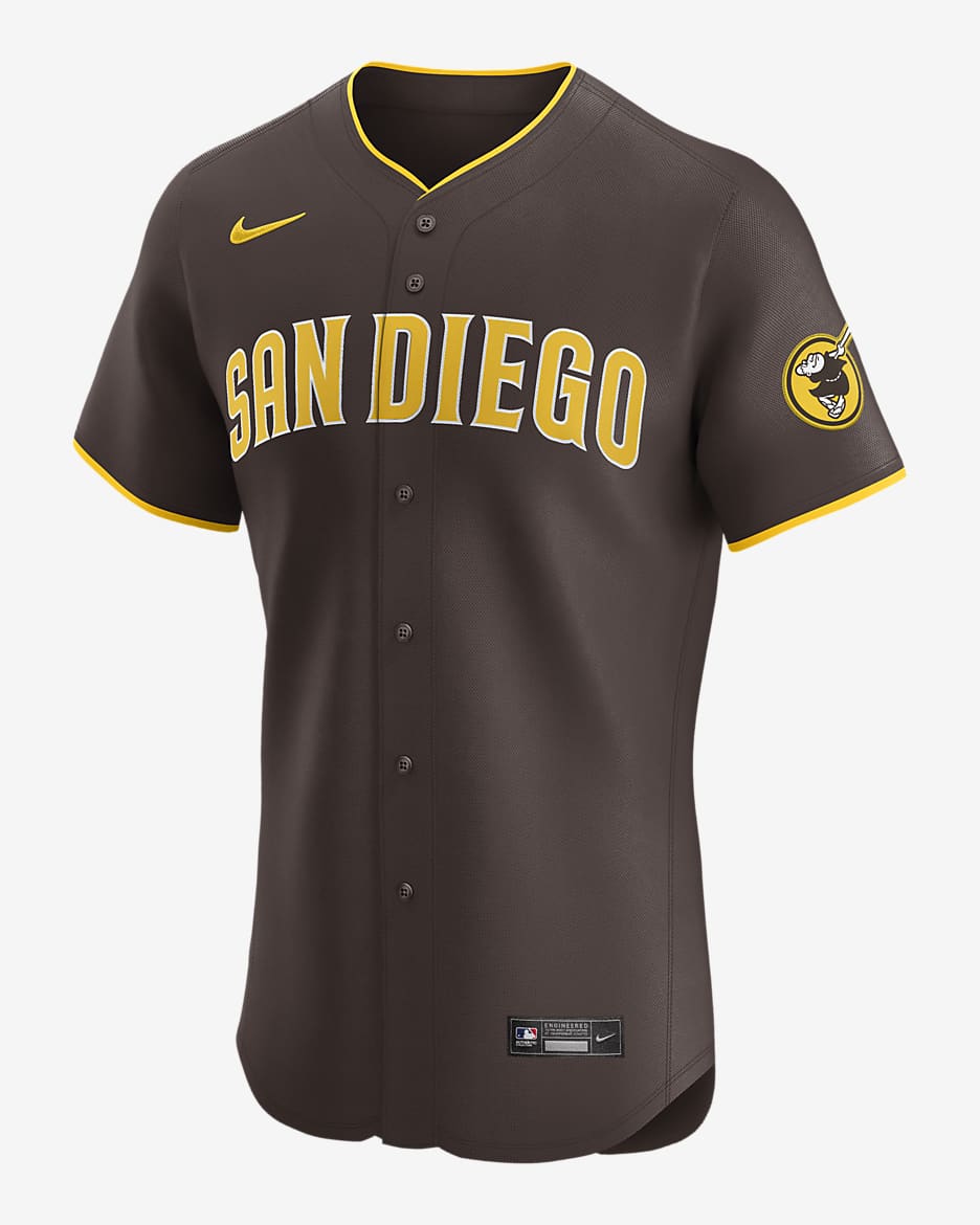 Jersey Nike Dri-FIT ADV de la MLB Elite para hombre Fernando Tatís Jr. San Diego Padres - Marrón