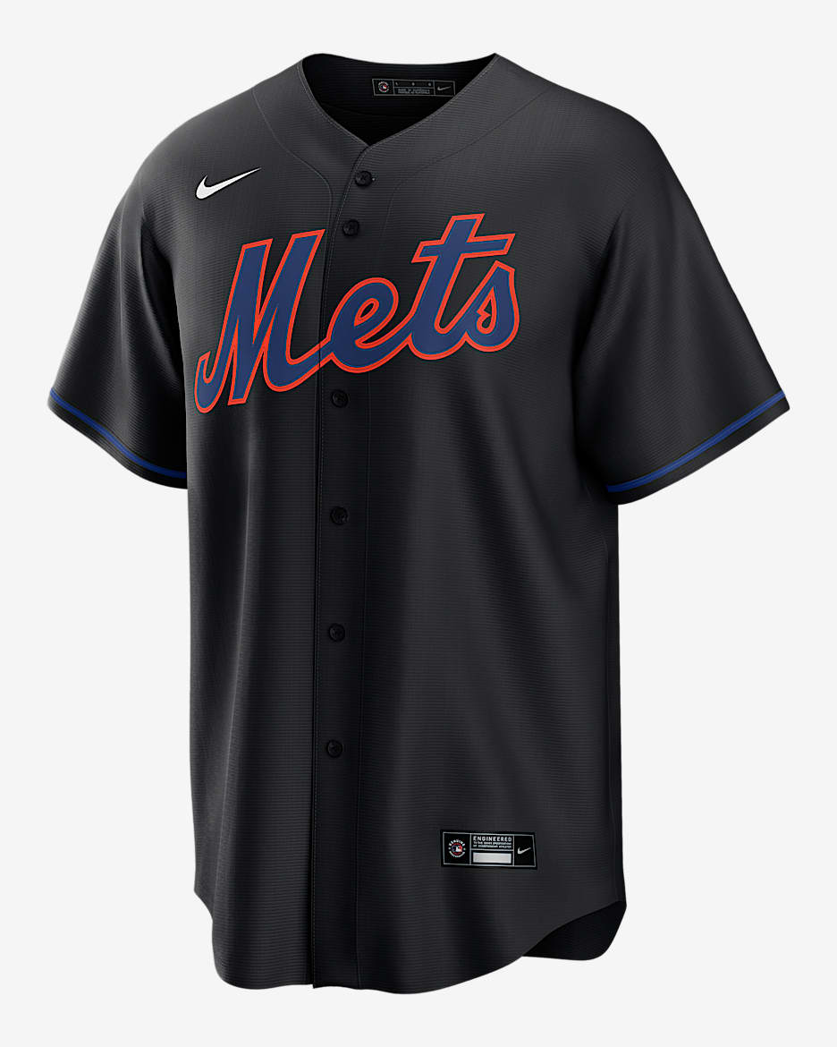 Starling Marte New York Mets Men's Nike MLB Replica Jersey - Black
