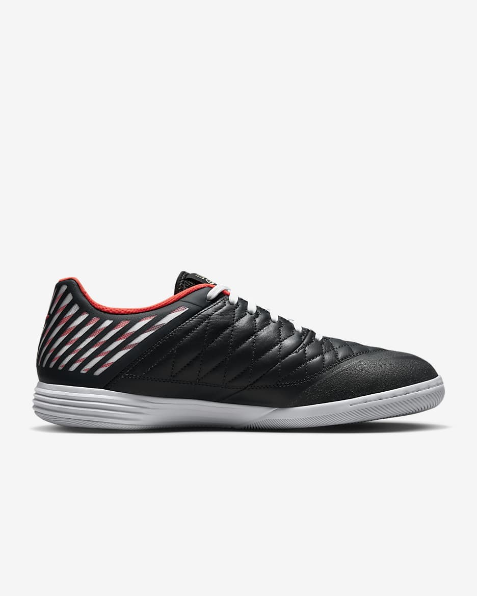 Nike Lunar Gato II Indoor Court Low-Top Football Shoes - Anthracite/White/Team Gold/Infrared 23