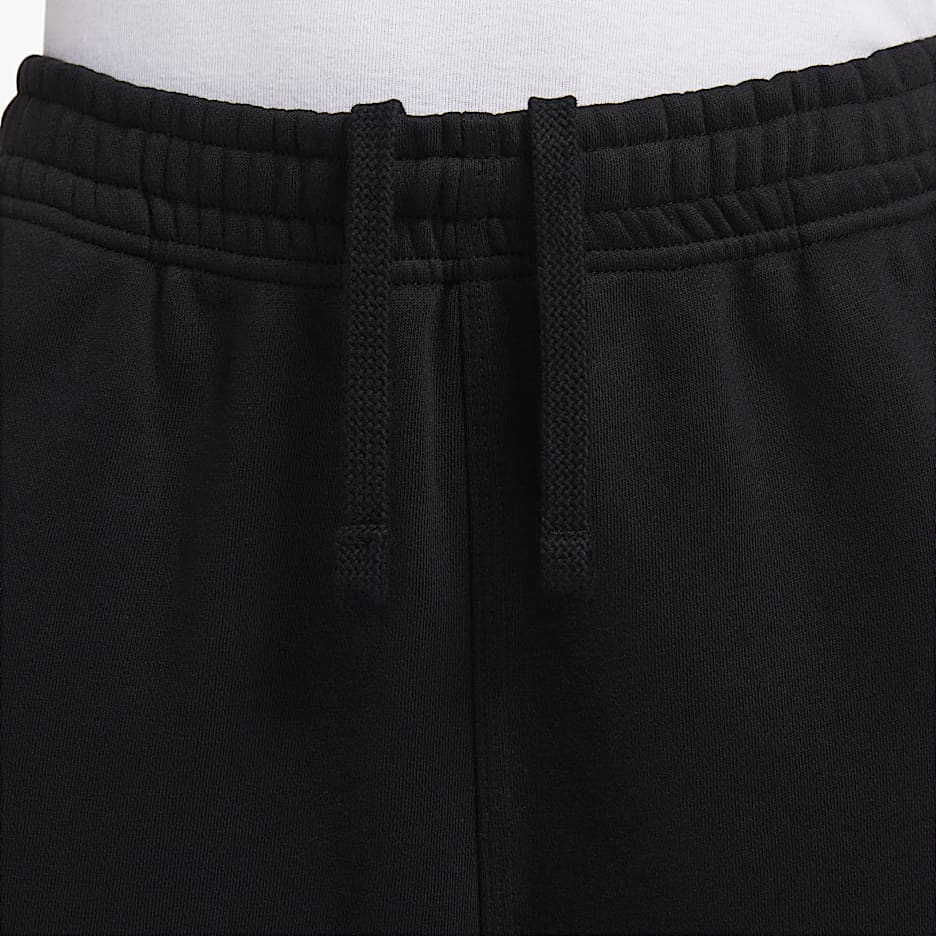 Nike Club Fleece Men's Open Hem Pants - Black/White