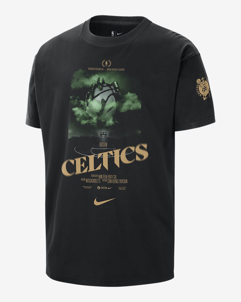 Boston Celtics Courtside Men's Nike NBA T-Shirt - Black