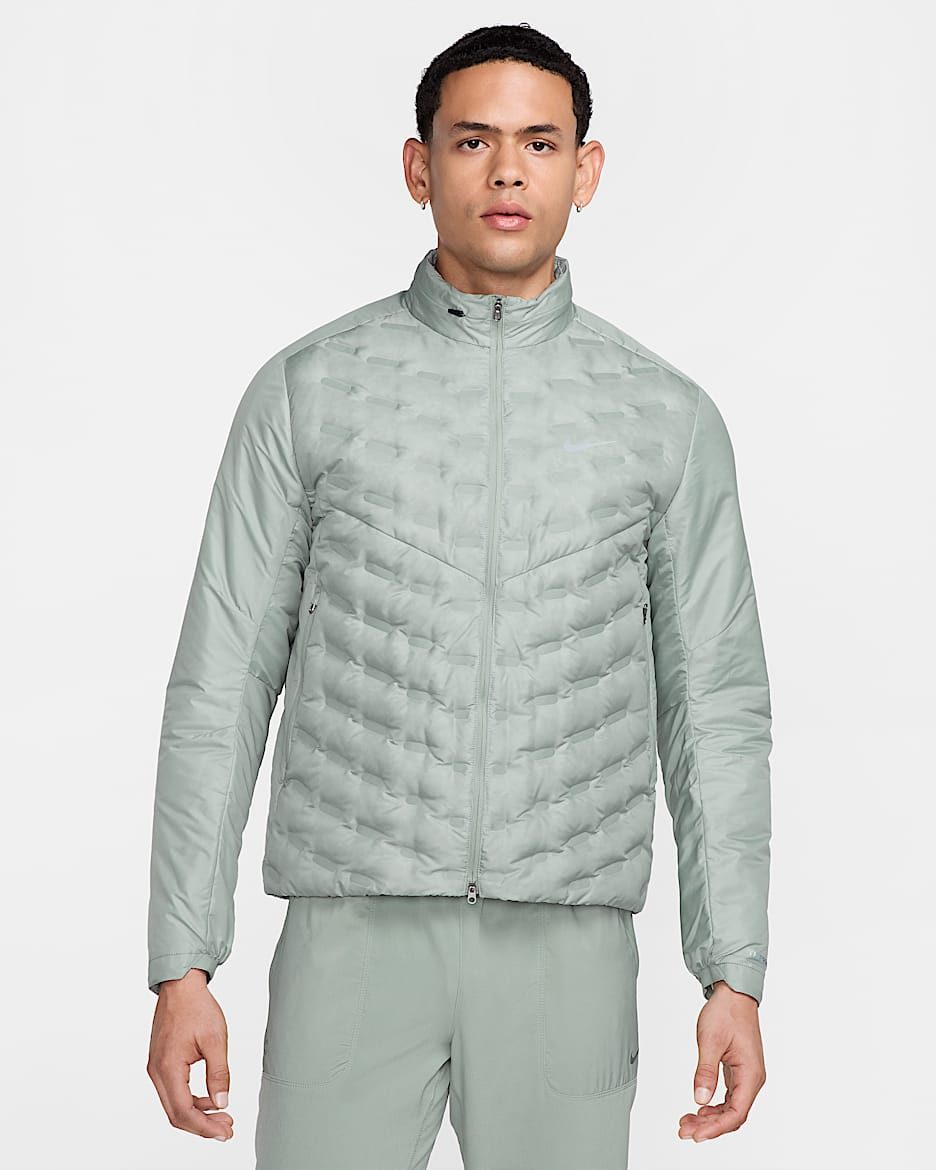 Nike Therma-FIT ADV AeroLoft Men's Repel Down Running Jacket - Jade Horizon