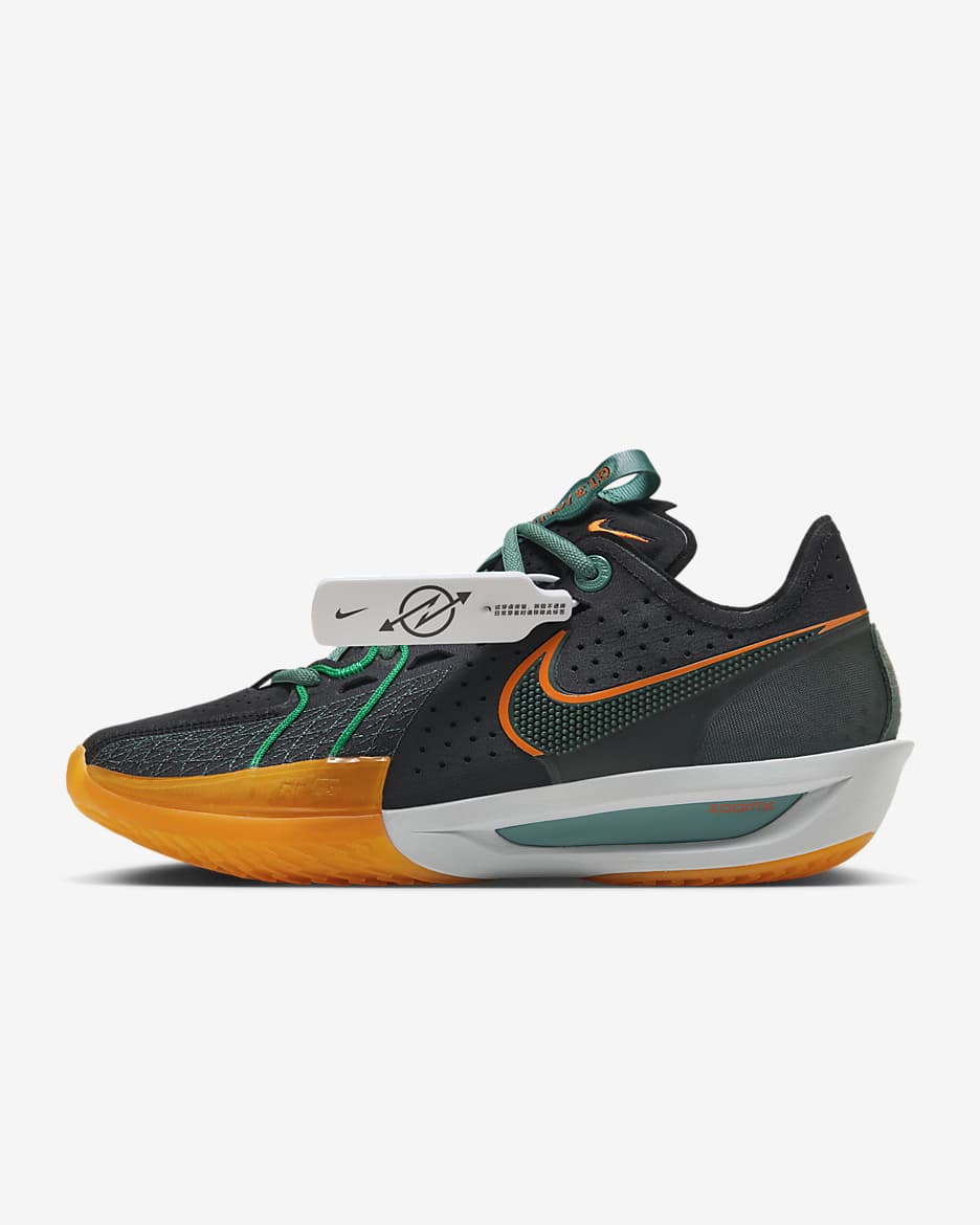 รองเท้าบาสเก็ตบอล Nike G.T. Cut 3 EP - ดำ/Vintage Green/Bicoastal/Malachite