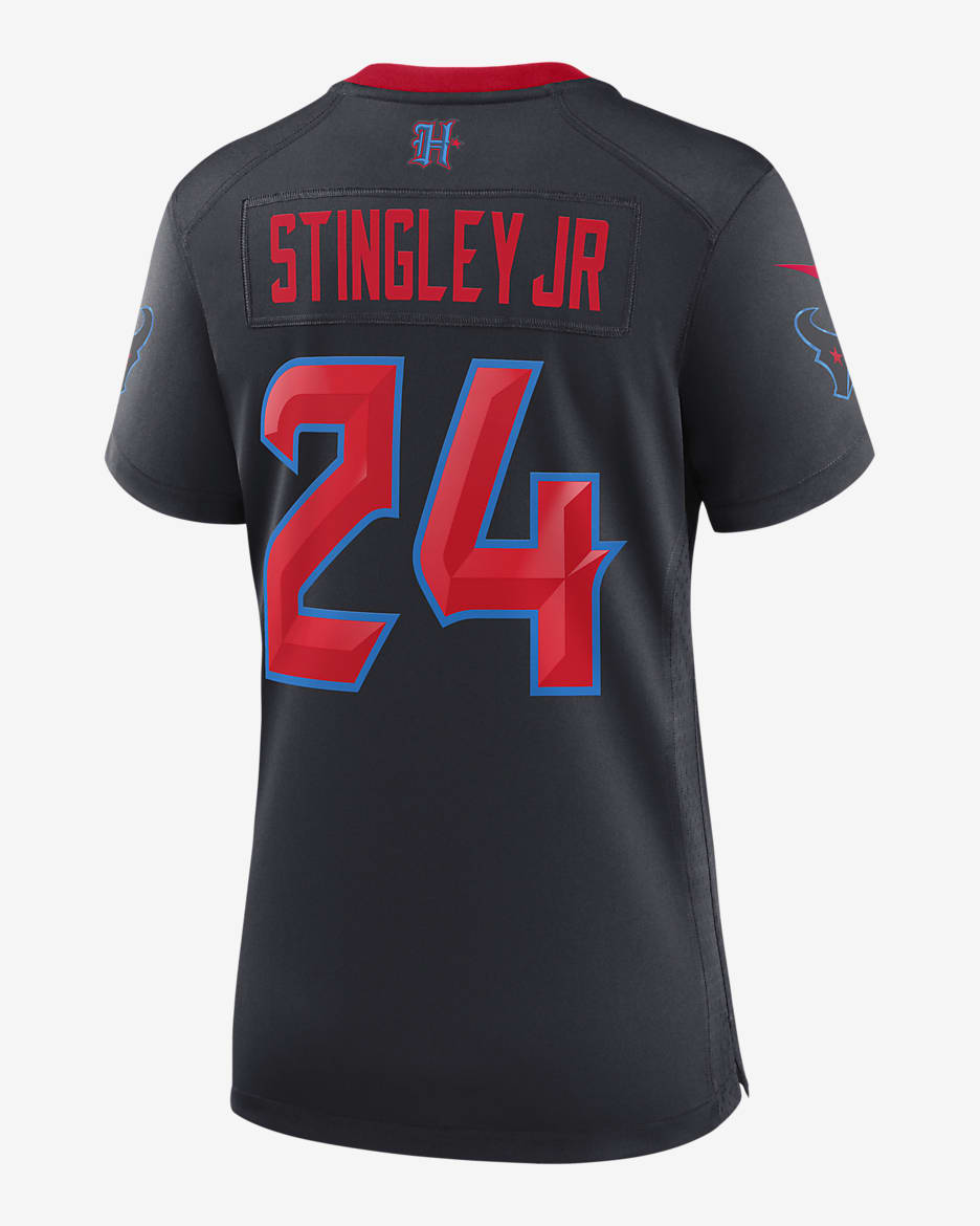 Derek Stingley Jr. Houston Texans Women's Nike NFL Game Football Jersey - Navy