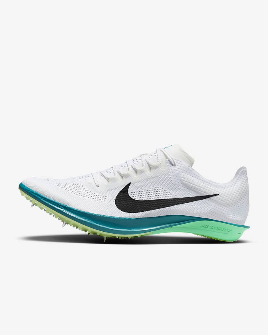 Tenis de atletismo con clavos Nike Dragonfly 2 - Blanco/Abeto brillante/Algas eléctricas/Negro