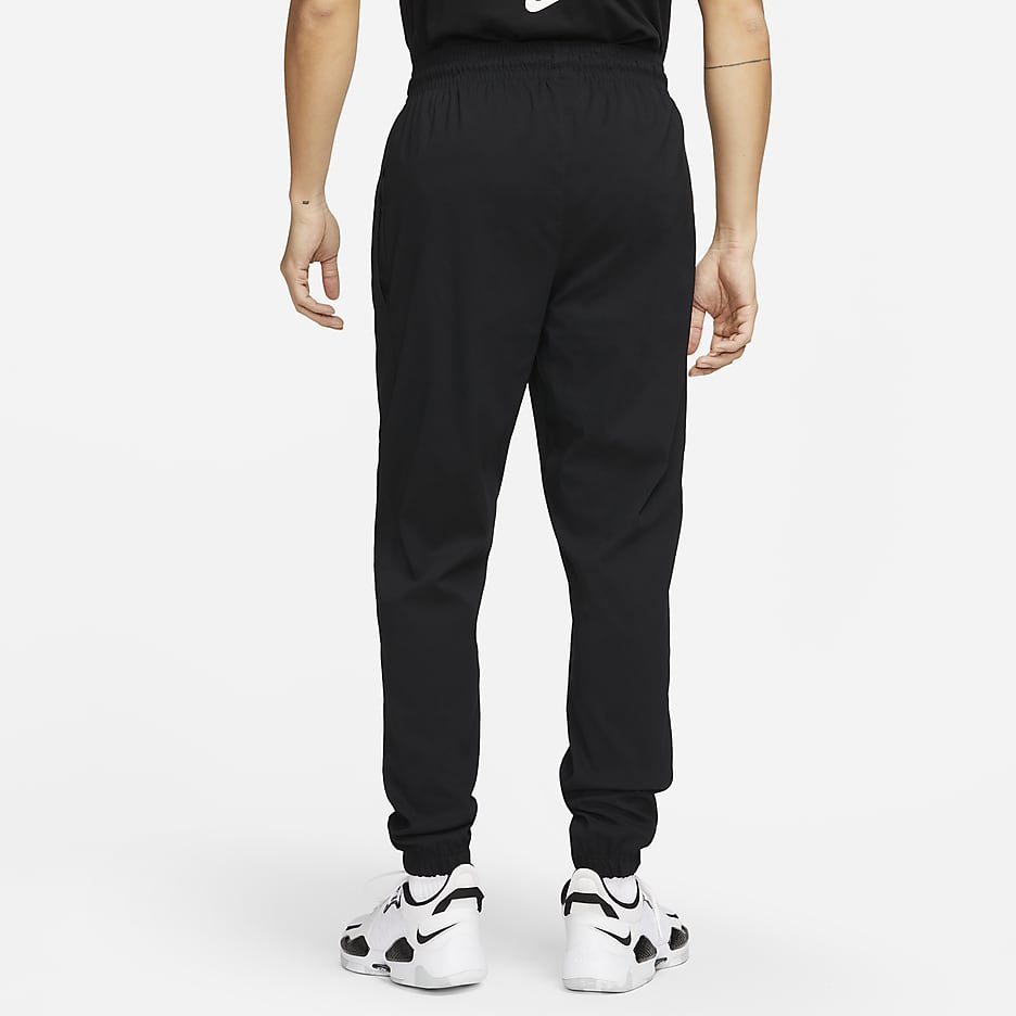 กางเกงบาสเก็ตบอลขายาวผู้ชายแบบทอ Nike DNA - ดำ/ขาว