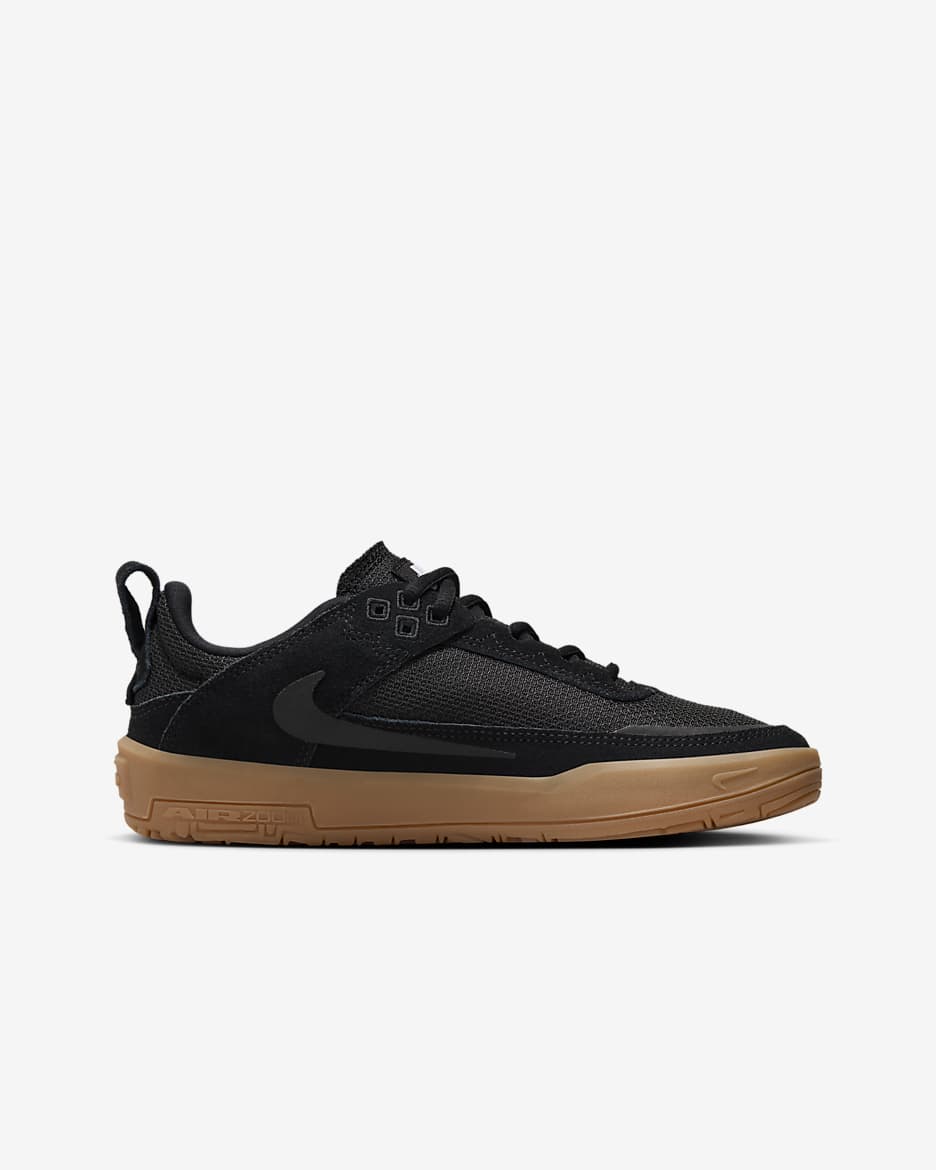 Chaussure de skate Nike SB Day One pour ado - Noir/Gum Light Brown/Blanc/Noir