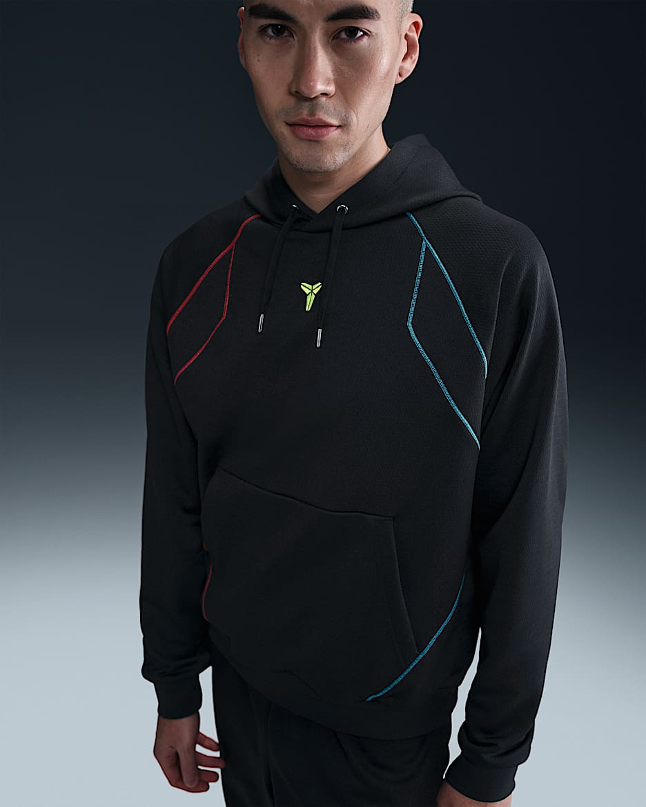 Sweat à capuche Therma-FIT Kobe - Noir/Noir/Volt