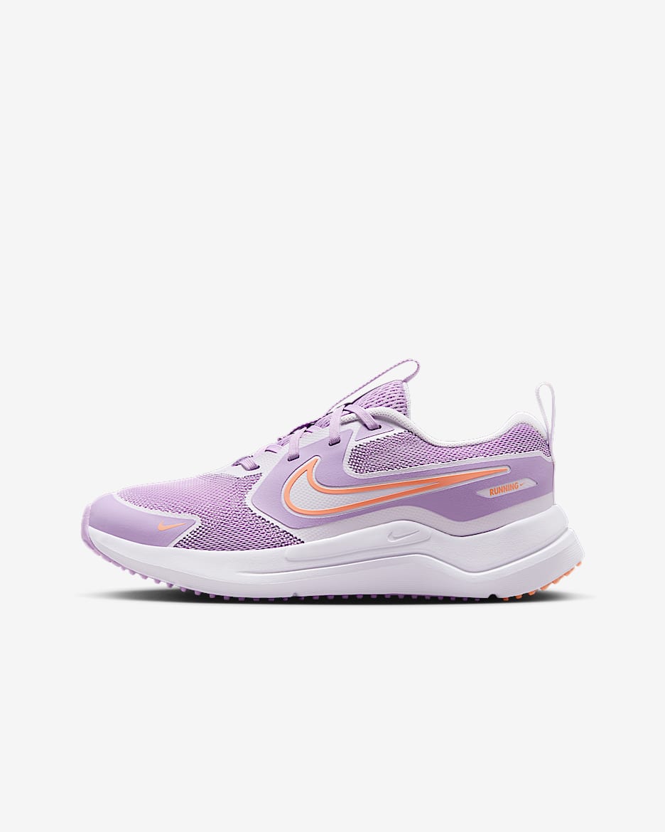 Nike Cosmic Runner Big Kids' Road Running Shoes - Violet Star/Barely Grape/White/Apricot Agate
