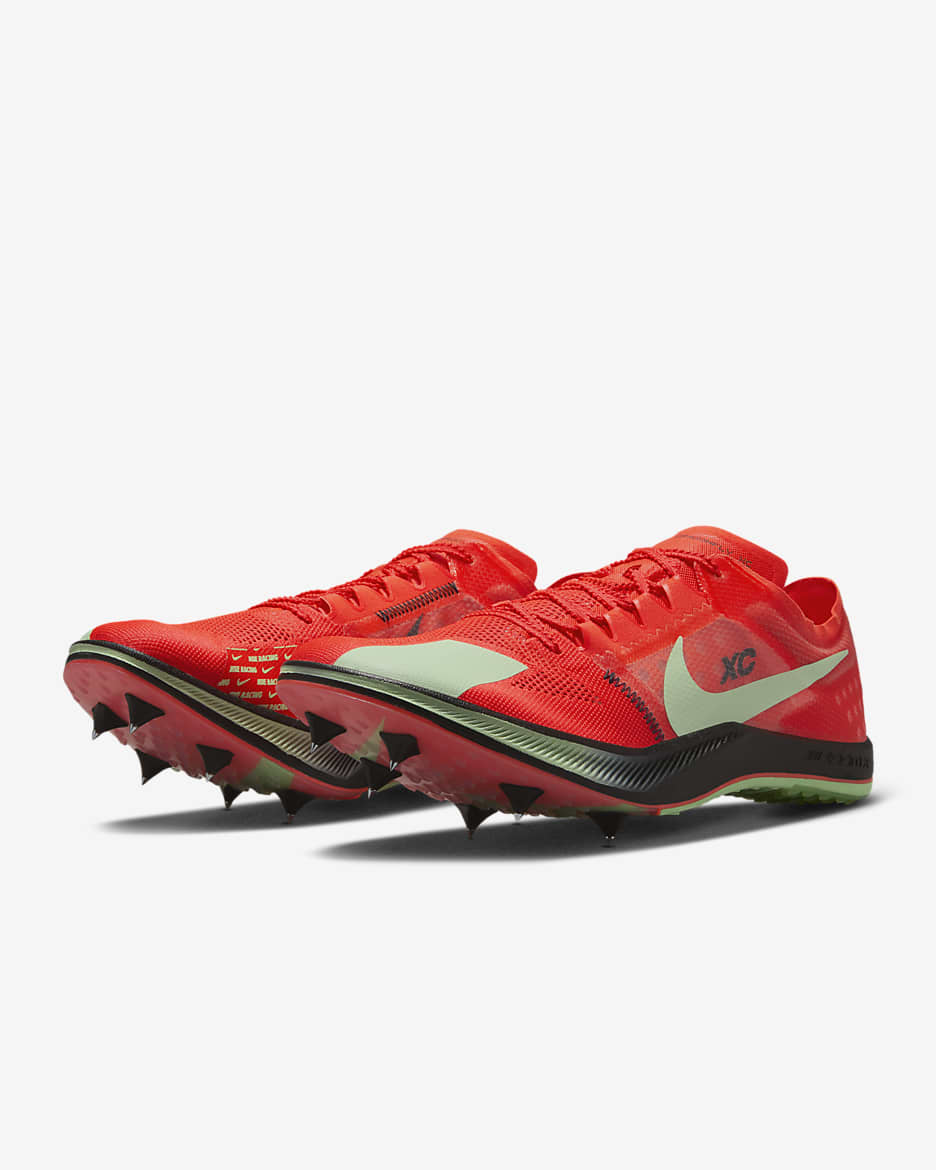 Nike ZoomX Dragonfly XC Cross-Country Spikes - Bright Crimson/Black/Metallic Silver/Vapor Green