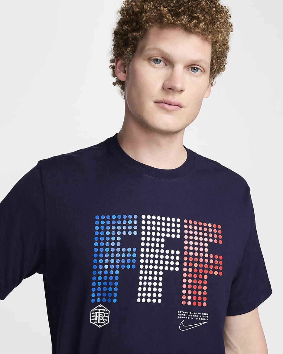 FFF Men's Nike Soccer T-Shirt - Blackened Blue