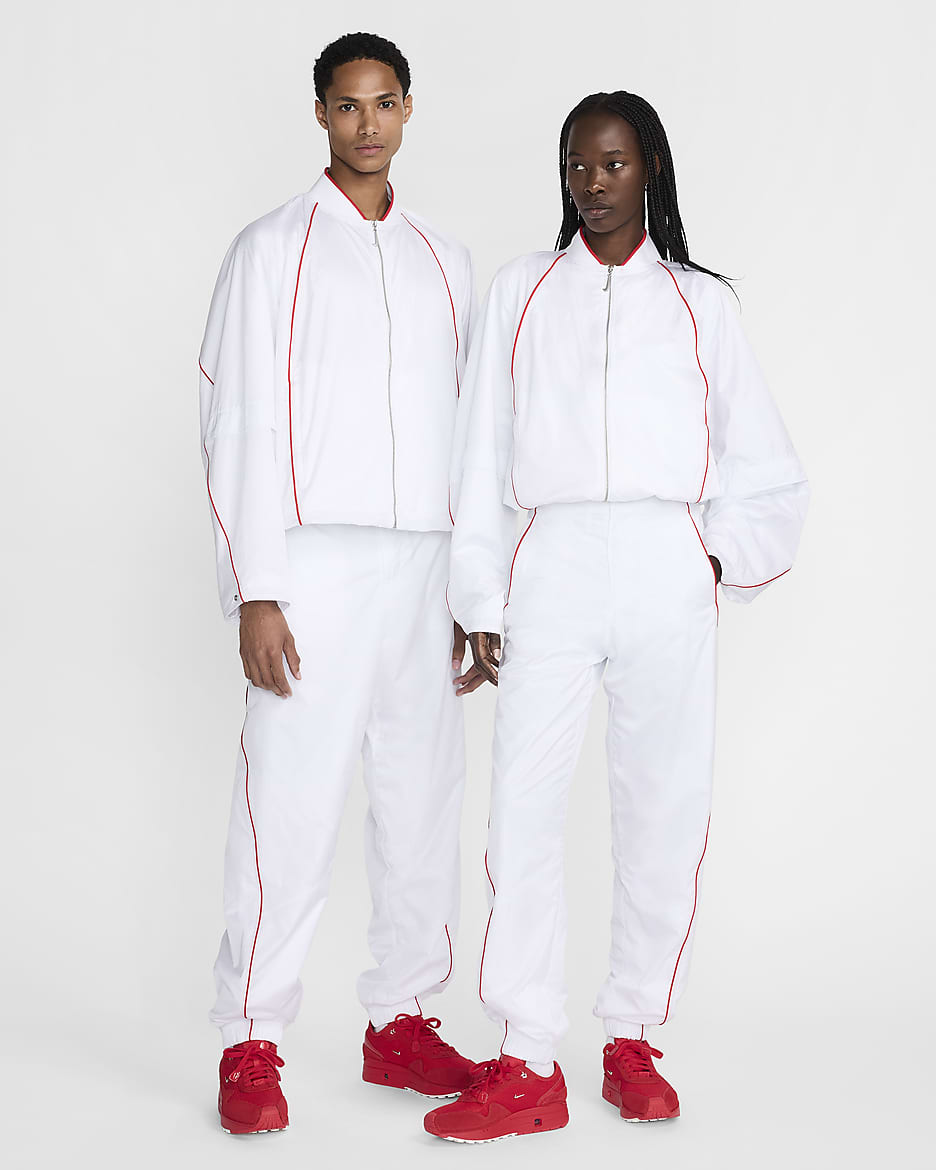 Sportovní bunda Nike x Jacquemus - Bílá/University Red