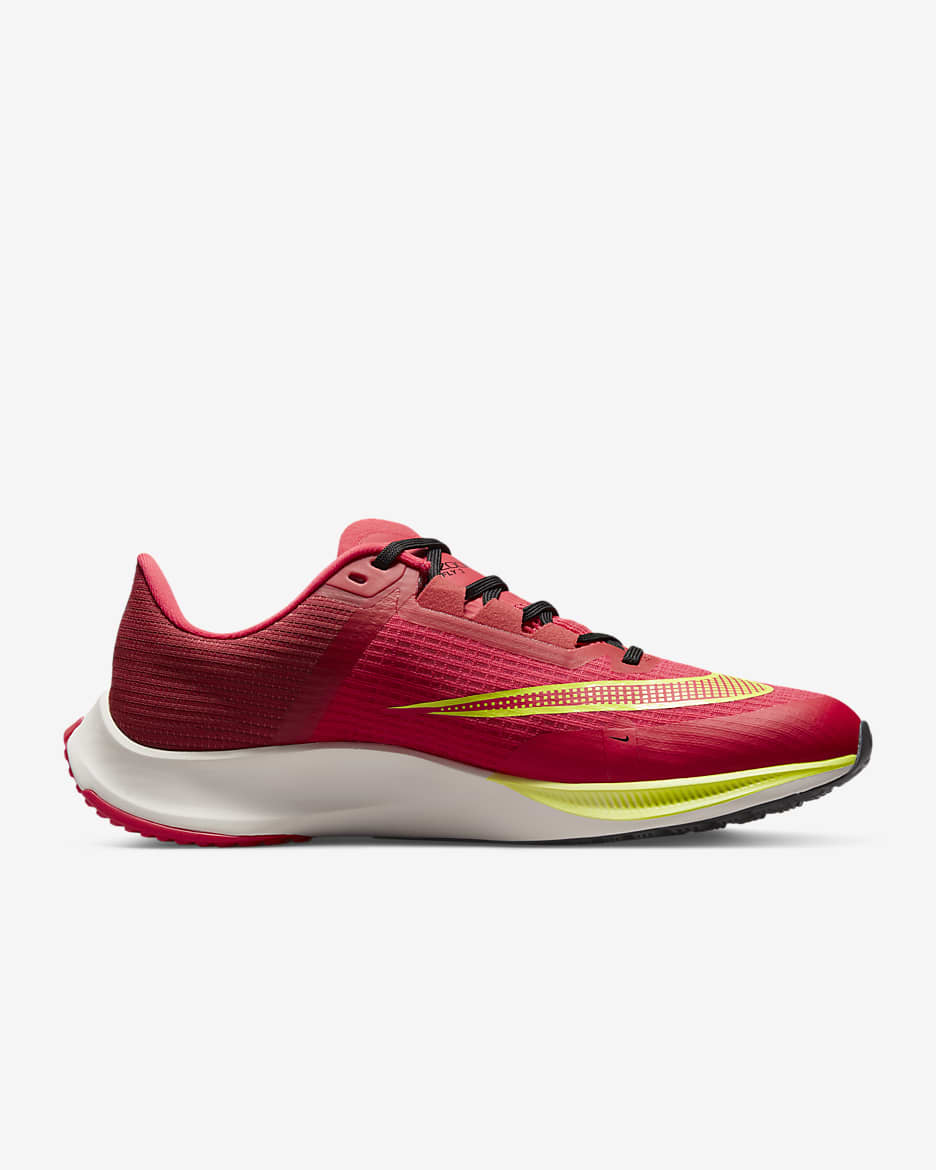 Nike Air Zoom Rival Fly 3 Men's Road Racing Shoes - Siren Red/Red Clay/Phantom/Volt