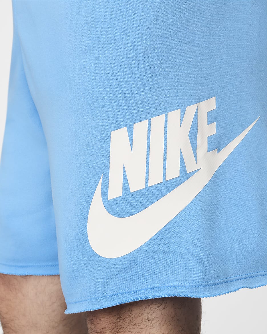 Shorts in French Terry Nike Club Alumni – Uomo - University Blue/Bianco/Bianco