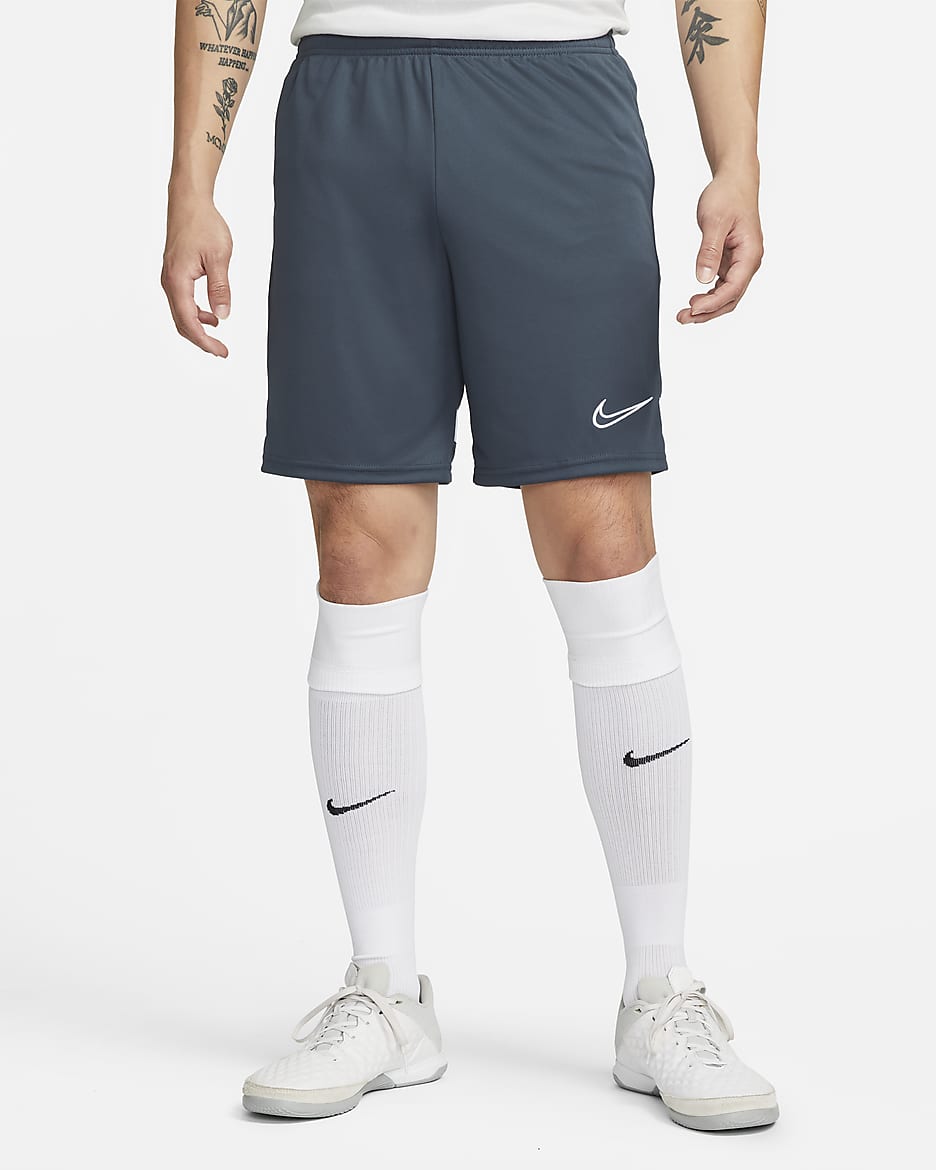 Nike Dri-FIT Academy Men's Knit Football Shorts - Thunder Blue/White/White/White