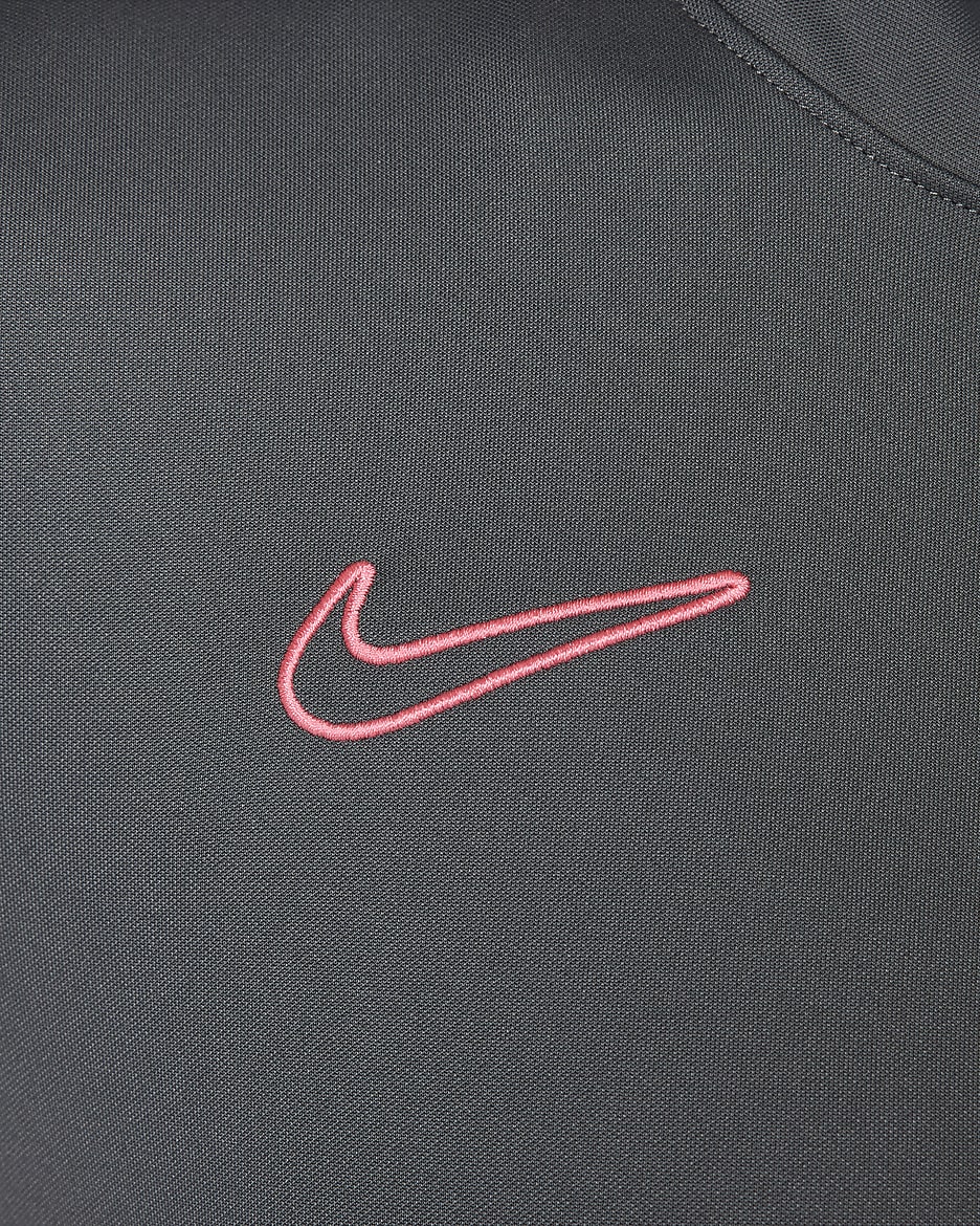 Nike Dri-FIT Academy Women's Football Drill Top - Iron Grey/Black/Sunset Pulse