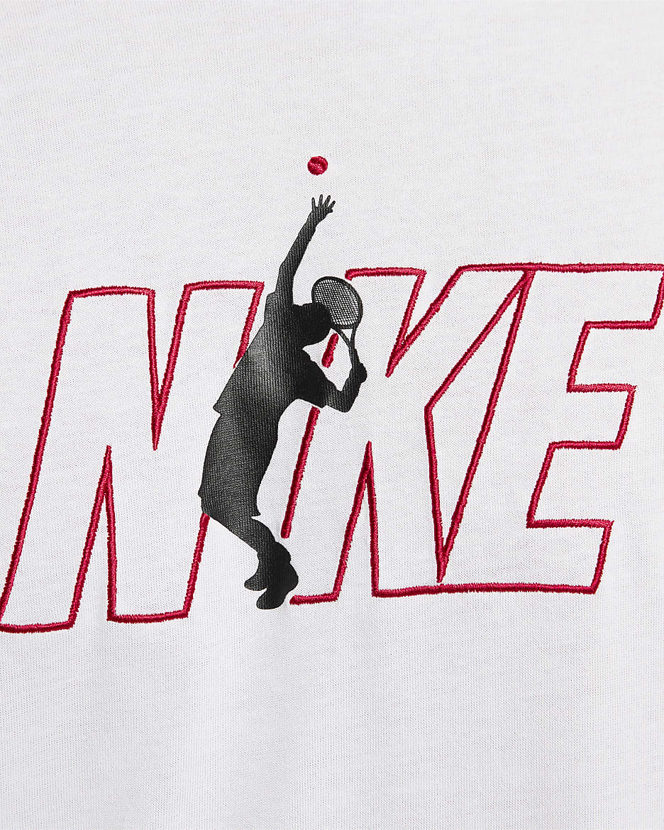 Męski T-shirt do tenisa Dri-FIT NikeCourt - Biel