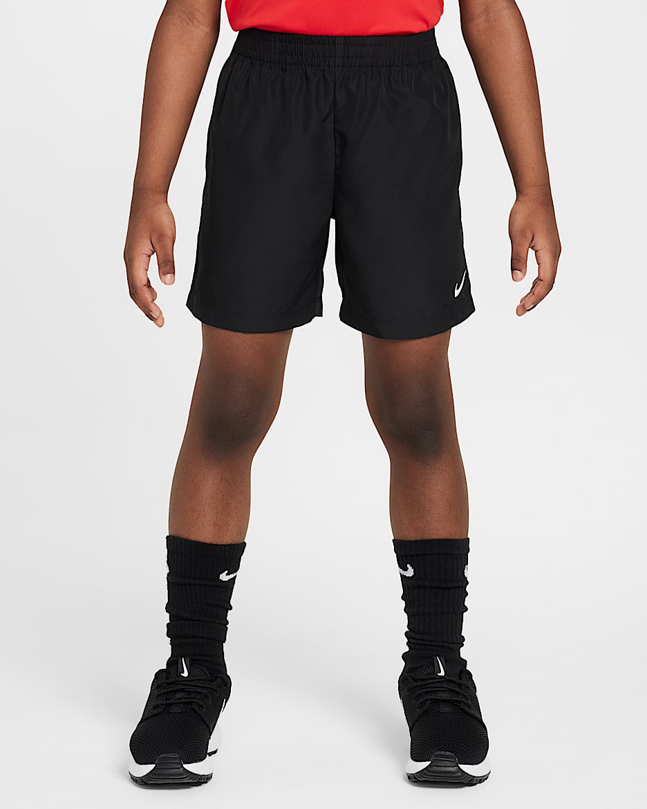 Nike Dri-FIT Little Kids' Icon Woven Shorts - Black