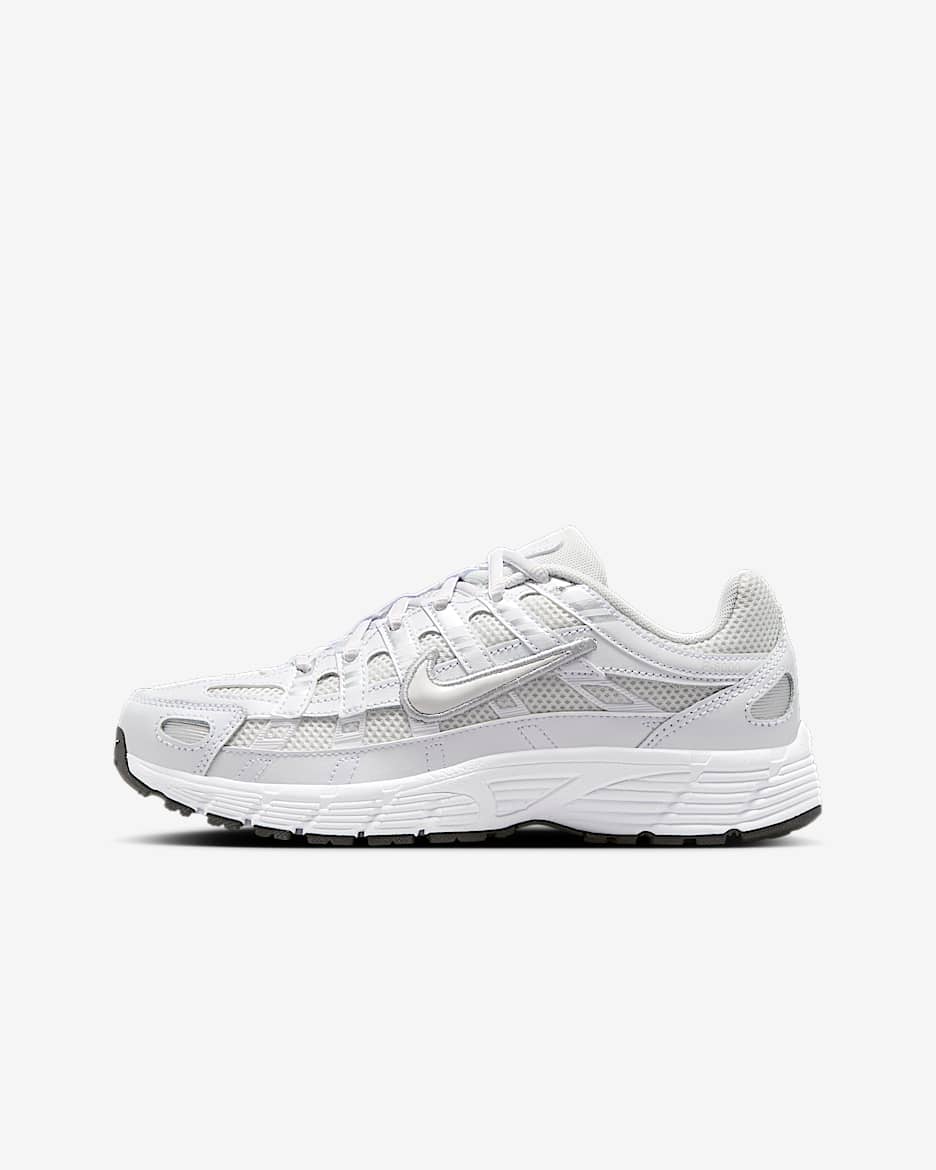 Nike P-6000-sko til større børn - Platinum Tint/hvid/Metallic Silver/Platinum Tint