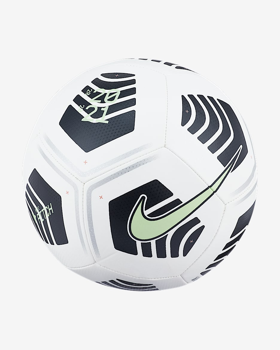 Nike Pitch Soccer Ball - White/Black/Lime Glow