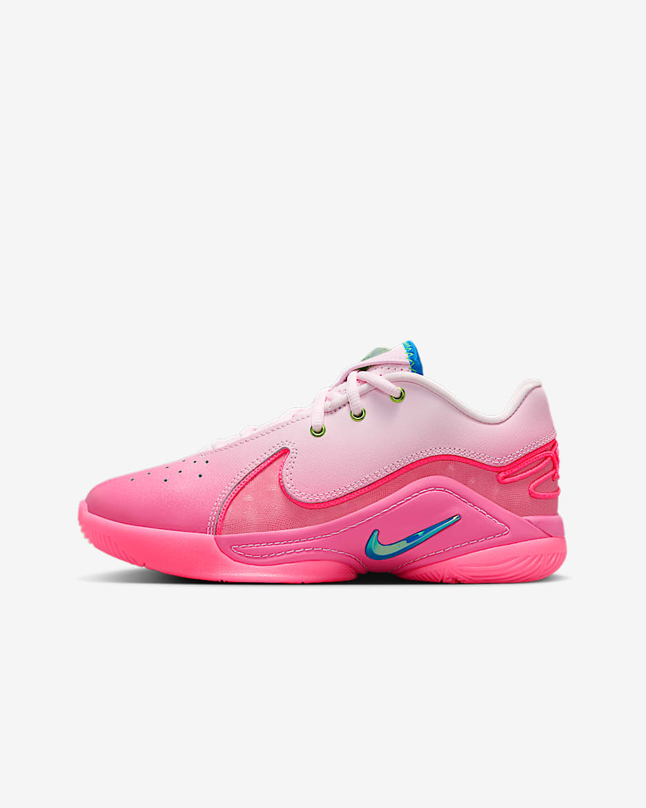 LeBron XXII-basketballsko til større børn - Pink Foam/Pinksicle/Hyper Pink/Photo Blue