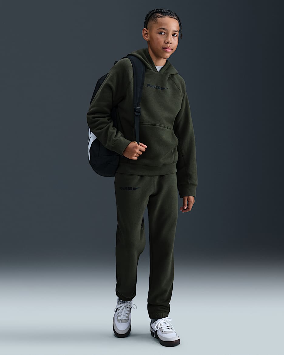 Paris Saint-Germain Air Big Kids' Nike Soccer Pants - Cargo Khaki/Black