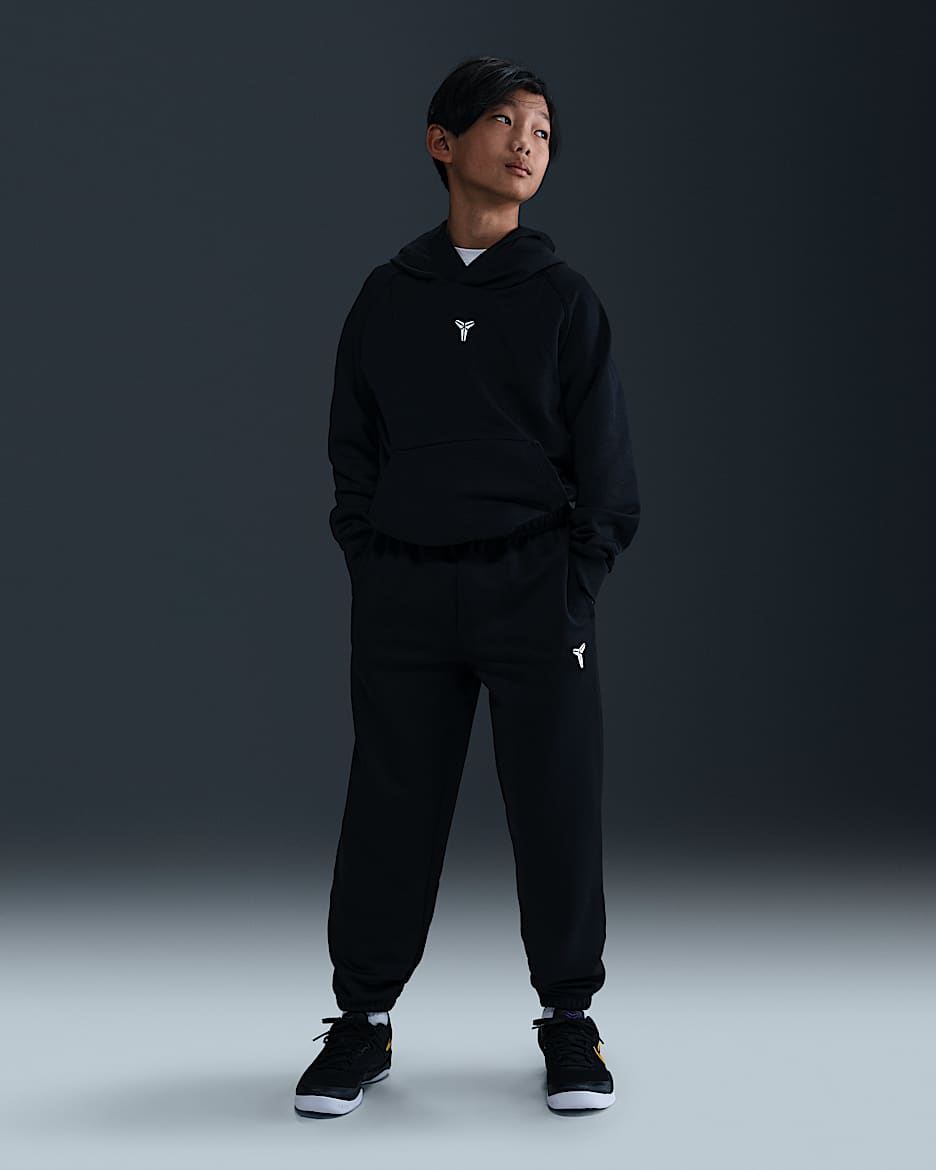 Kobe Older Kids' Therma-FIT Trousers - Black/Black/White