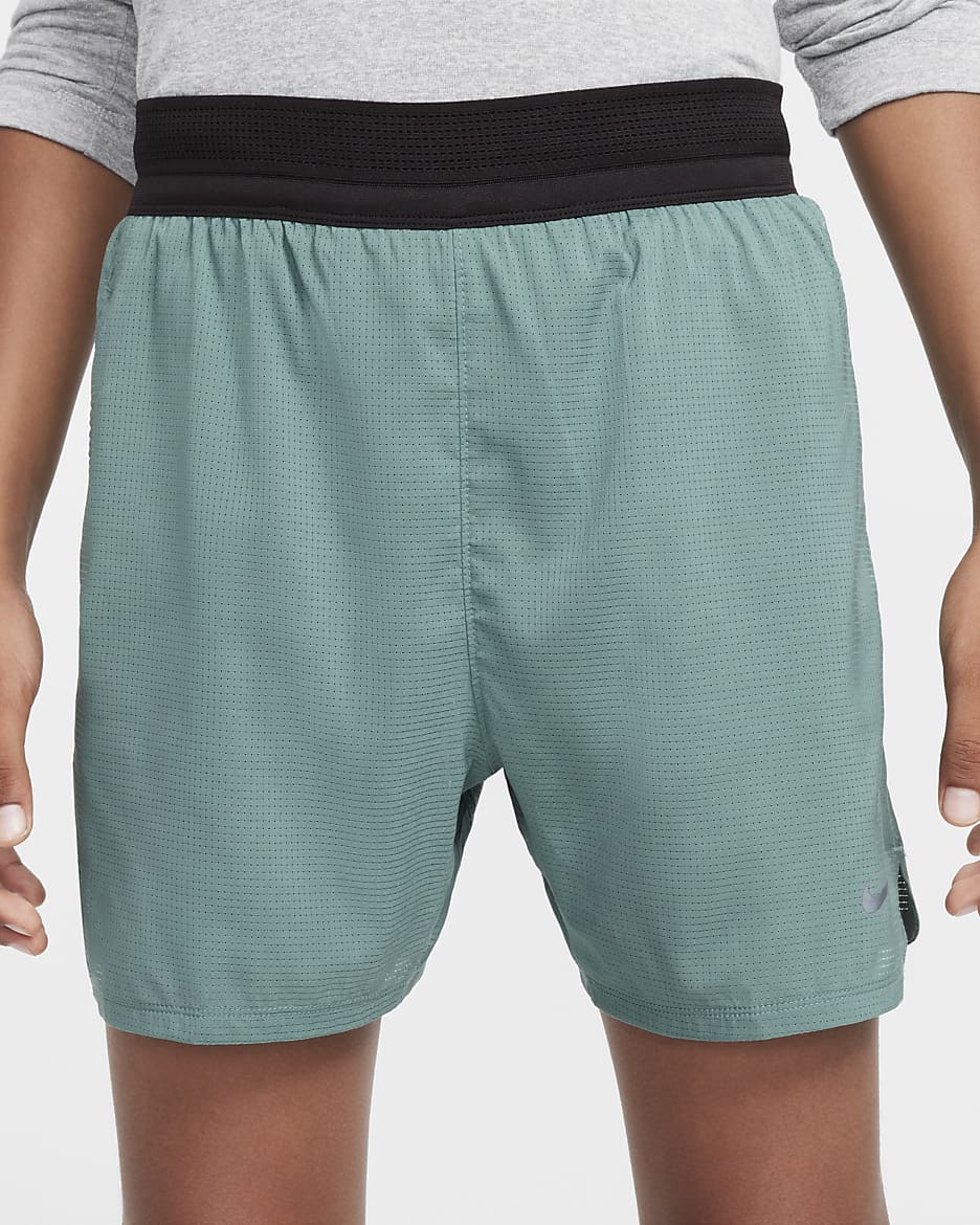 Nike Multi Tech Older Kids' (Boys') Dri-FIT ADV Training Shorts - Bicoastal/Vintage Green/Black