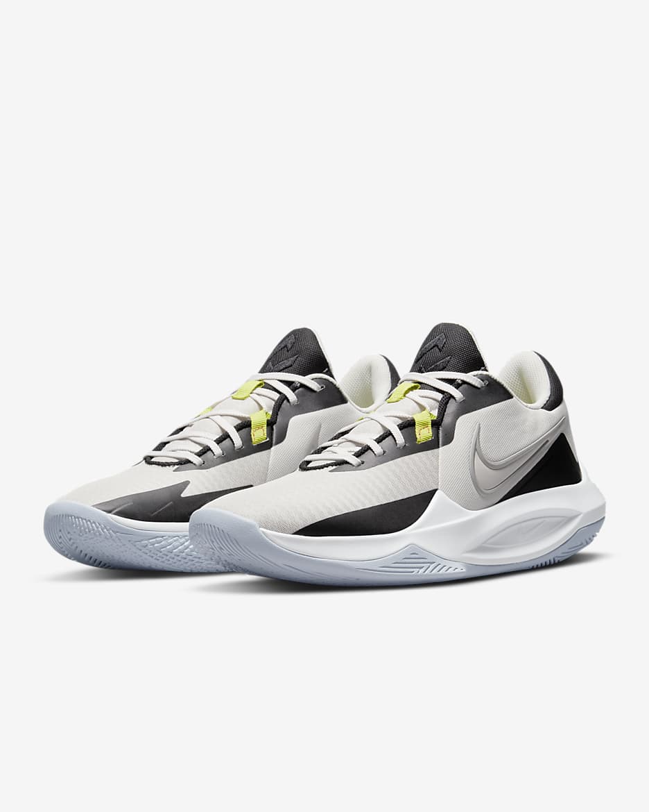 Nike Precision 6 Basketball Shoes - Phantom/Black/Atomic Green/Light Iron Ore