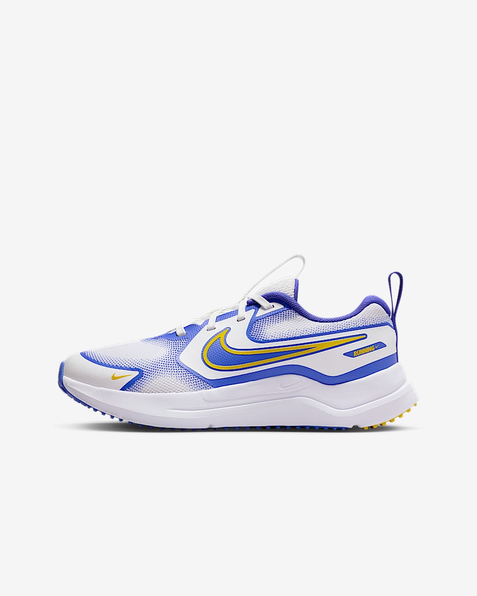 Nike Cosmic Runner Older Kids' Road Running Shoes - Summit White/Persian Violet/White/Bright Citron