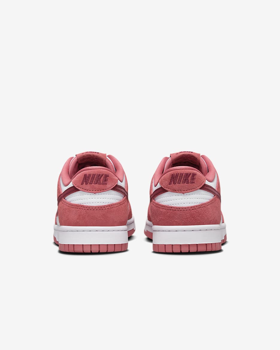 Nike Dunk Low Damesschoenen - Wit/Adobe/Dragon Red/Team Red