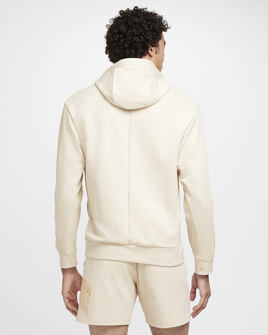 NikeCourt Heritage Men's Dri-FIT Fleece Tennis Hoodie - Light Orewood Brown/Pale Ivory