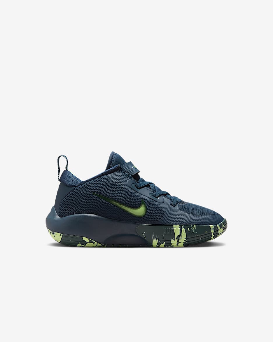 Nike IsoFly Little Kids' Shoes - Armory Navy/Vintage Green/Barely Volt