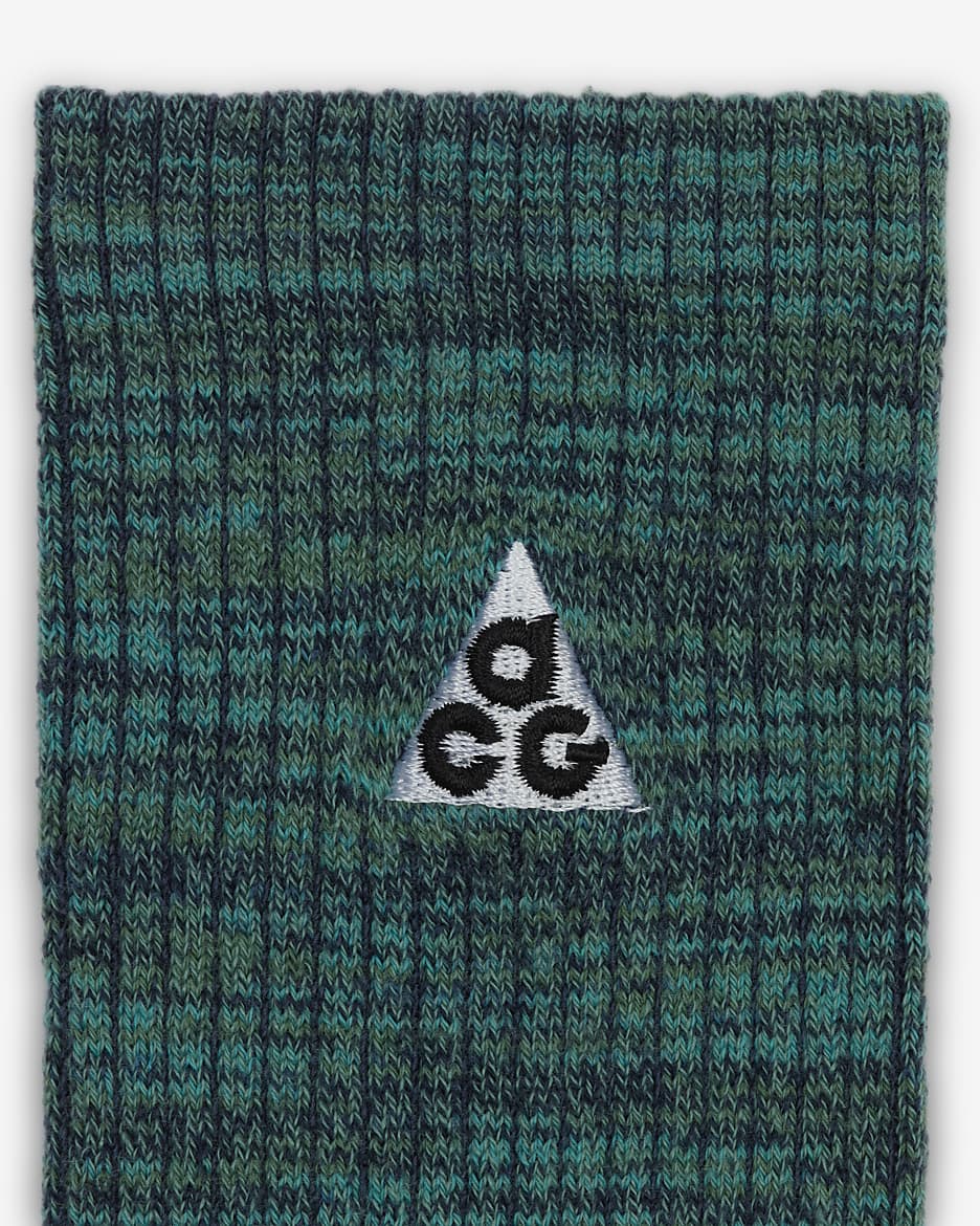 Nike ACG Everyday Cushioned Crew Socks (1 Pair) - Bicoastal/Thunder Blue/Dusty Cactus/White