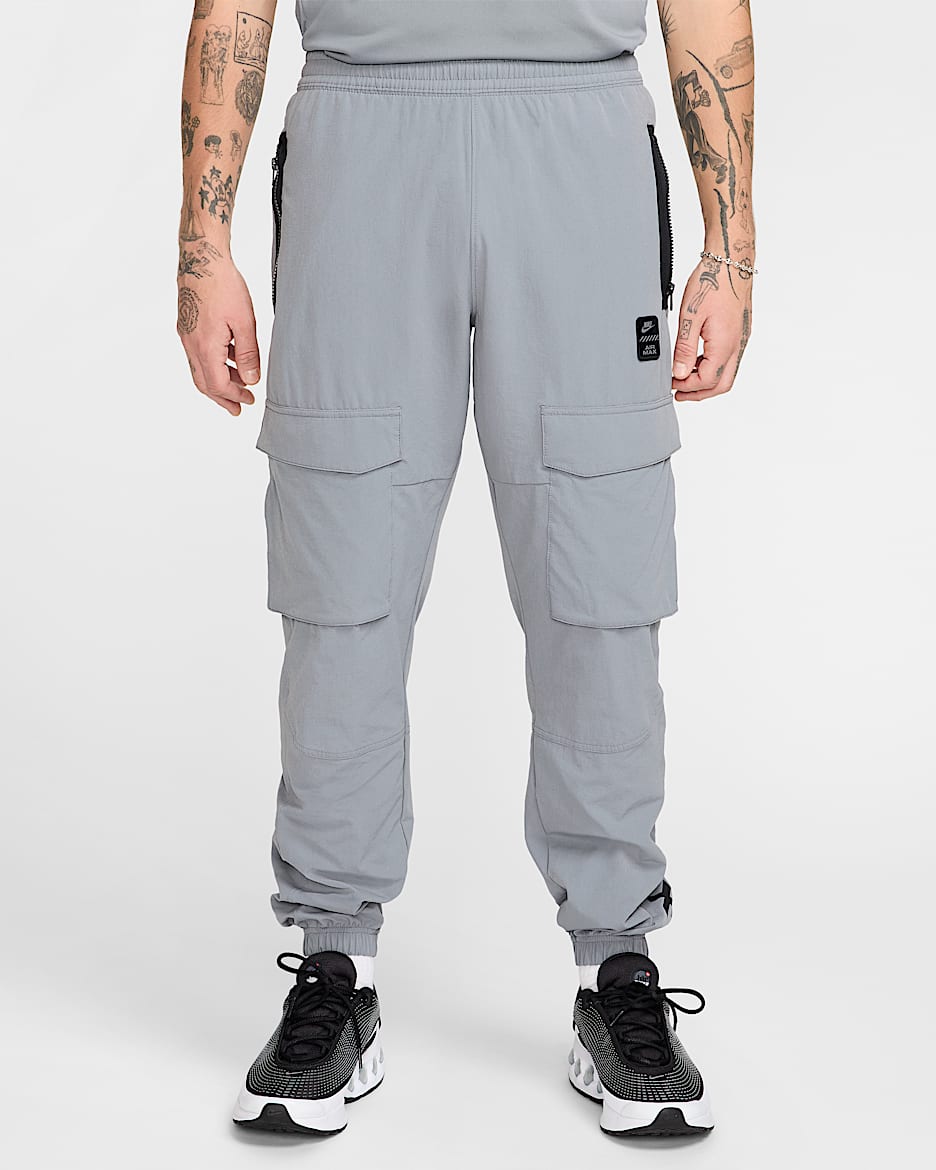 Nike Sportswear Air Max Web-Cargohose für Herren - Cool Grey/Cool Grey/Schwarz