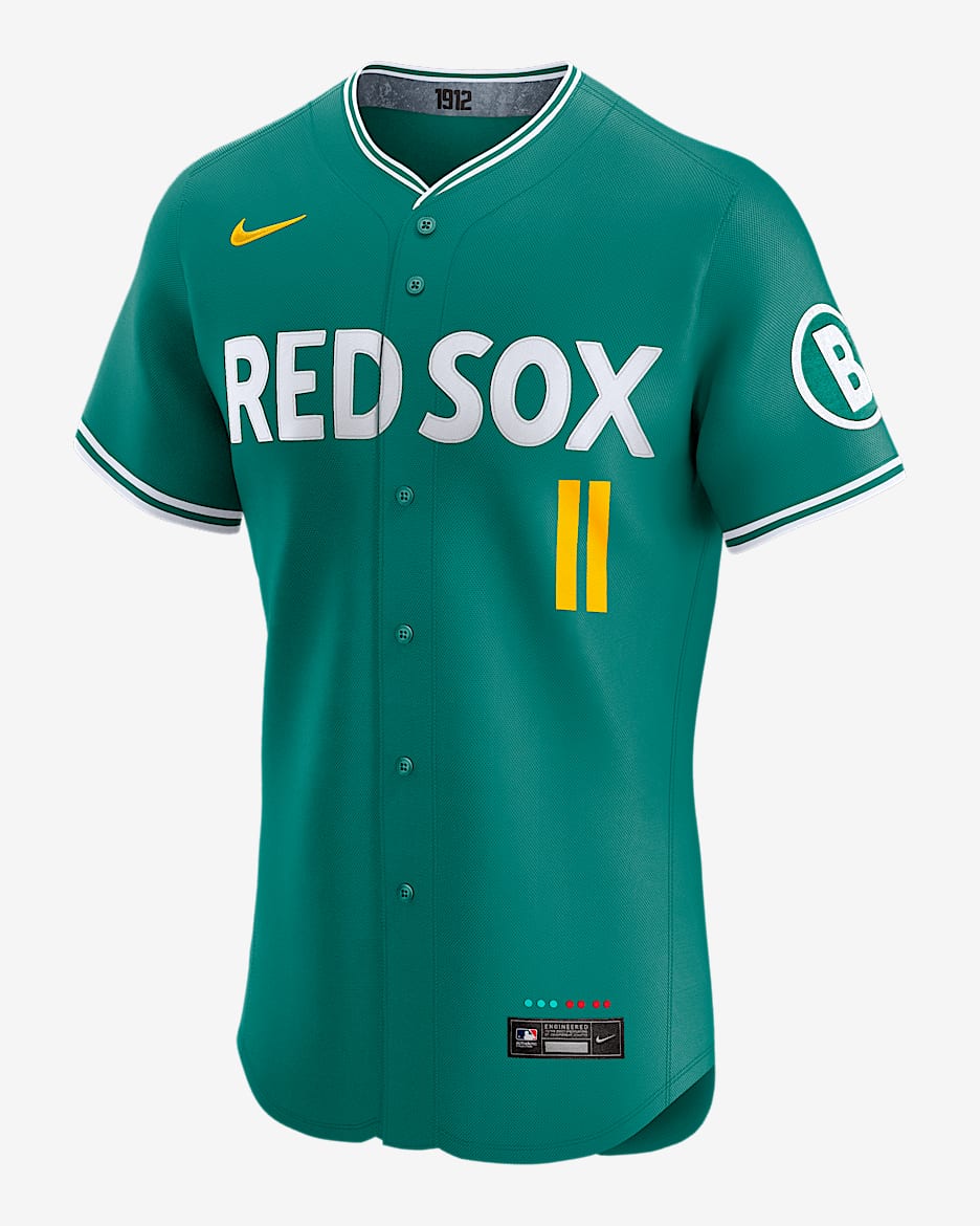 Jersey Nike Dri-FIT ADV de la MLB Elite para hombre Rafael Devers Boston Red Sox City Connect - Rojo