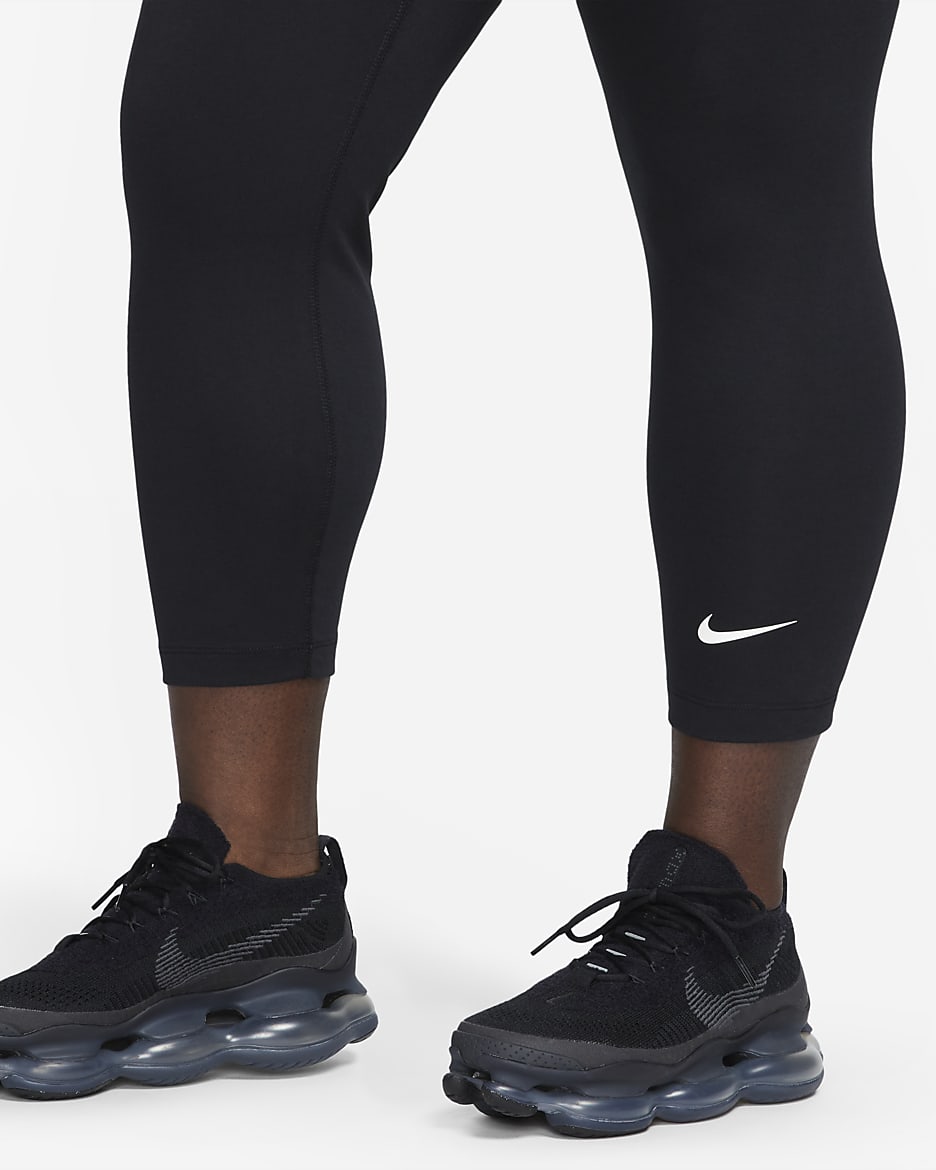 Nike Sportswear Classic Women's High-Waisted 7/8 Leggings (Plus Size) - Black/Sail