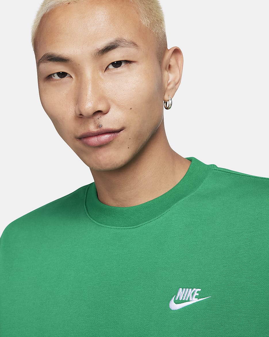 Nike Sportswear Club Fleece Crew - Malachite/White