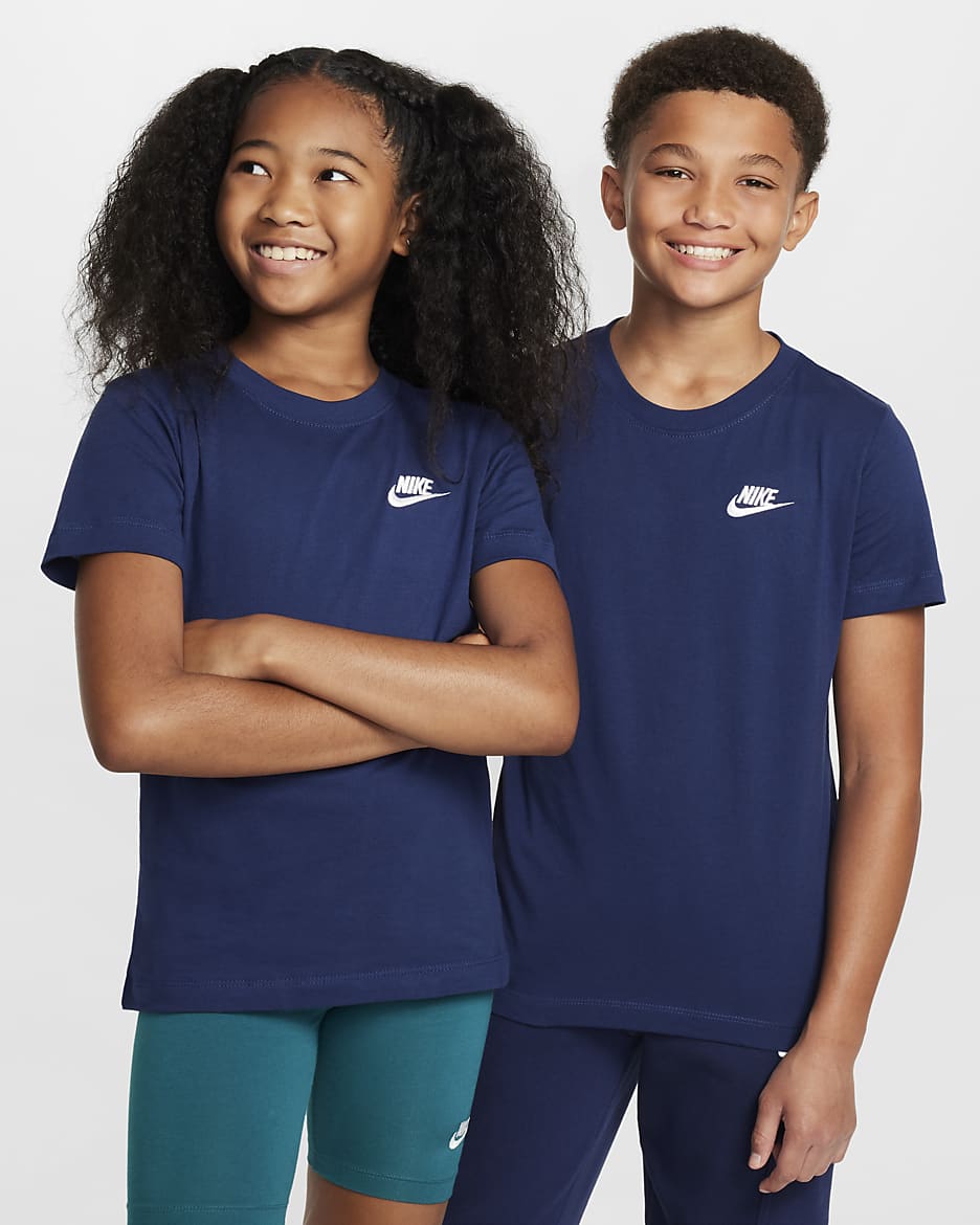 Nike Sportswear T-skjorte til store barn - Midnight Navy