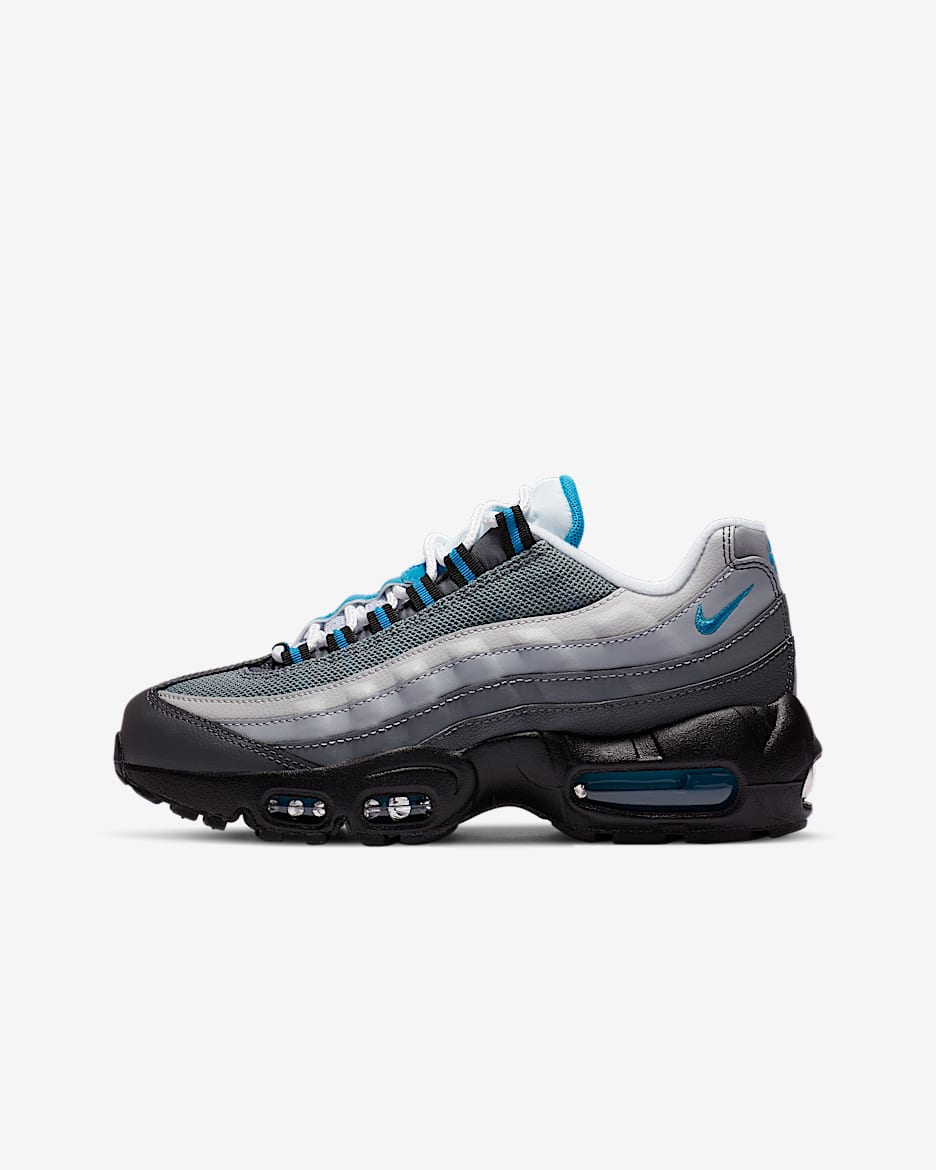 Nike Air Max 95 Recraft Older Kids' Shoes - Dark Grey/Cool Grey/Wolf Grey/Laser Blue
