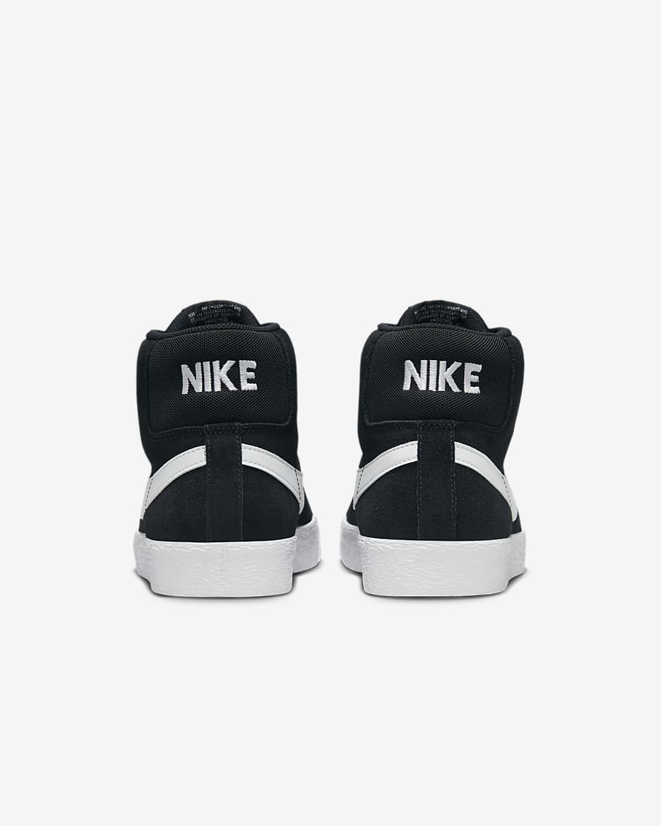 Nike SB Zoom Blazer Mid Skate Shoe - Black/White/White/White