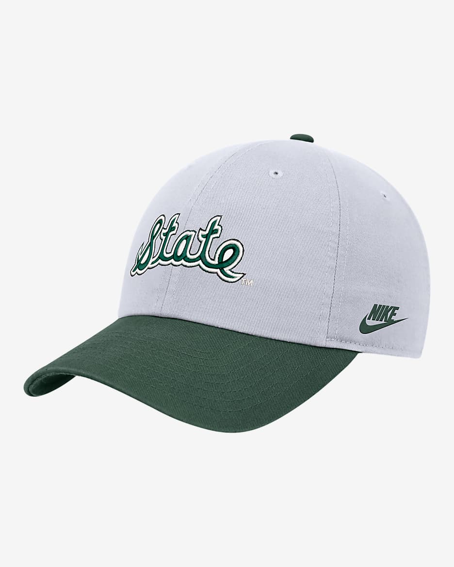 Gorra universitaria Campus Nike Michigan State - Blanco