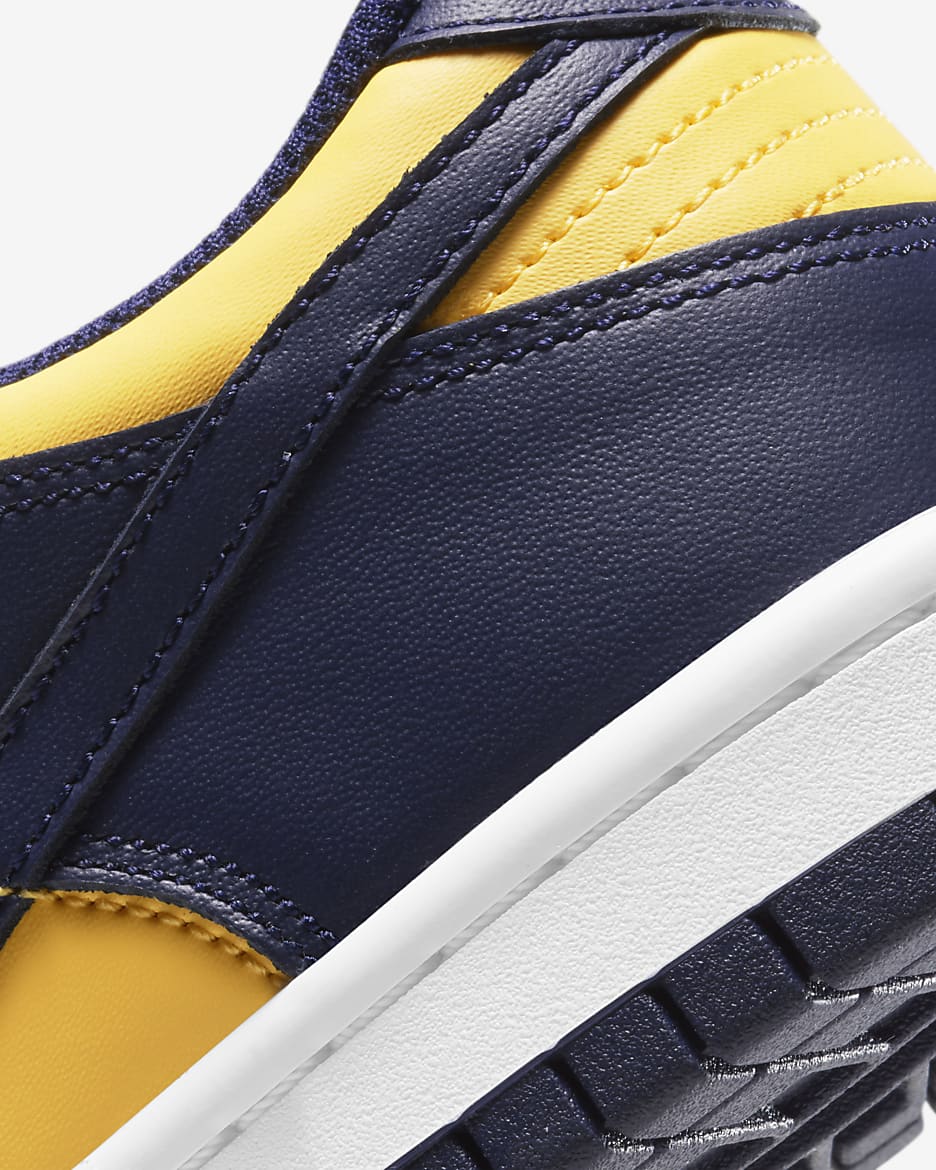 Nike Dunk Low Big Kids' Shoes - Varsity Maize/White/Total Orange/Midnight Navy