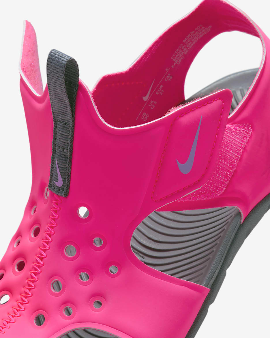 Sandale Nike Sunray Protect 2 pour jeune enfant - Hyper Pink/Smoke Grey/Fuchsia Glow