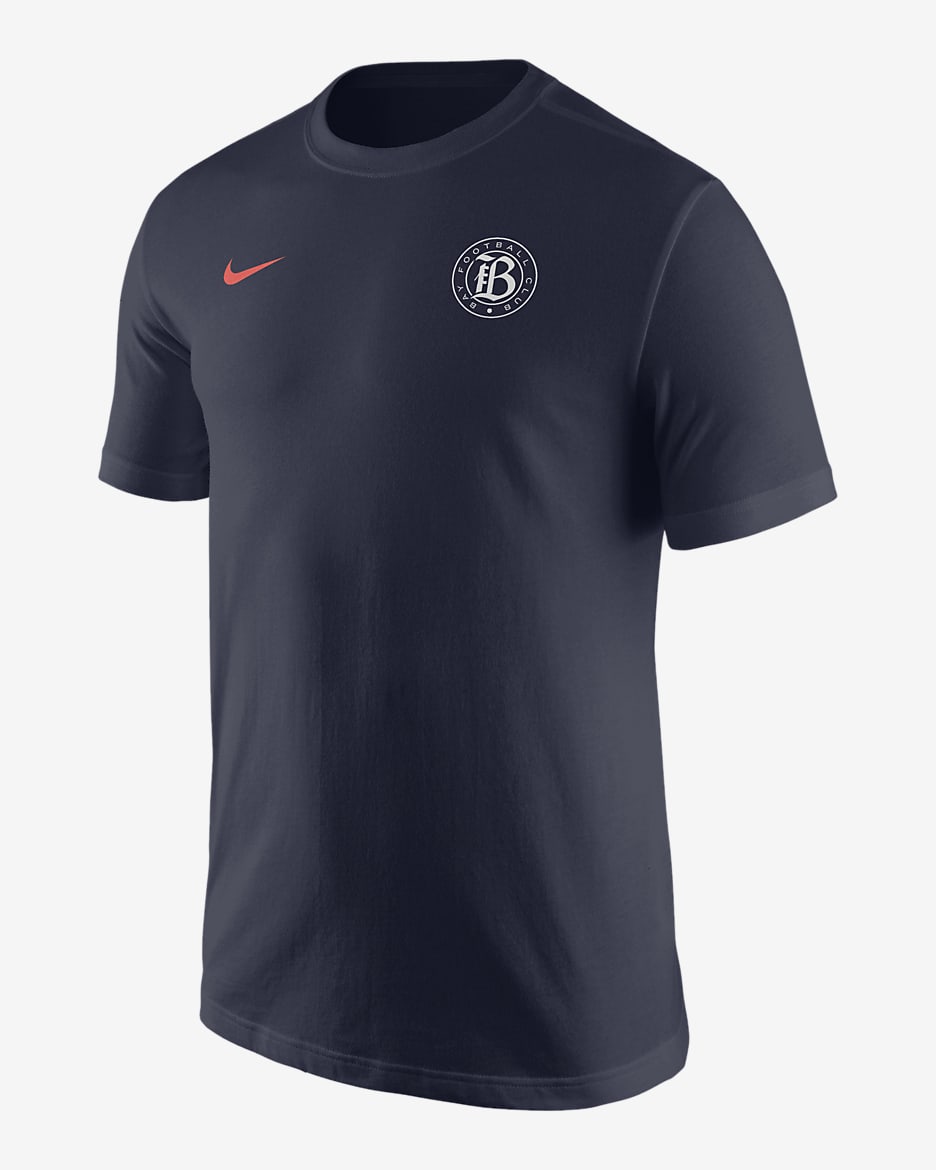 Playera Nike de la NWSL para hombre Asisat Oshoala Bay FC - Azul marino