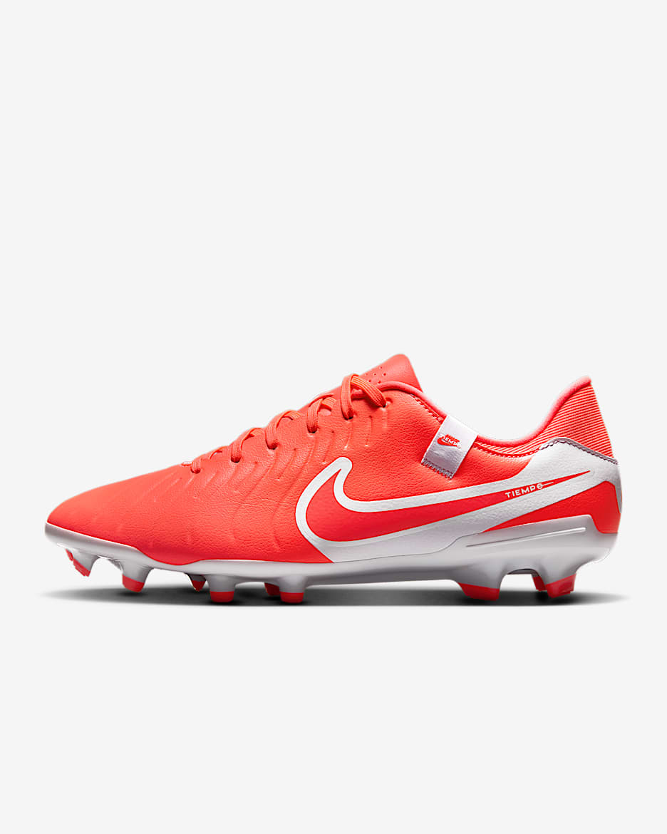 Nike Tiempo Legend 10 Academy Multi-Ground Low-Top Football Boot - Hot Lava/White