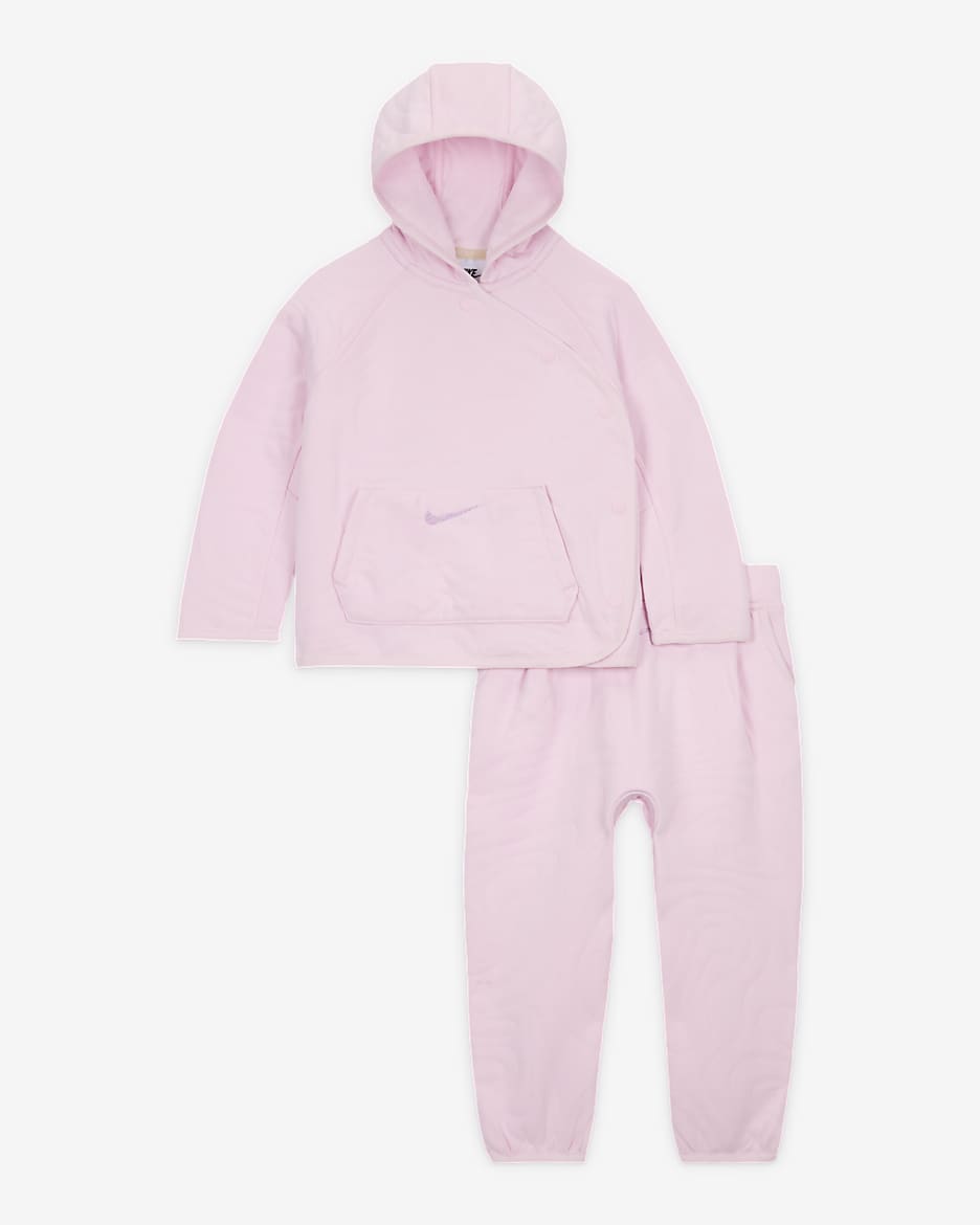 Nike ReadySet Baby 2-Piece Snap Jacket Set - Pink Foam