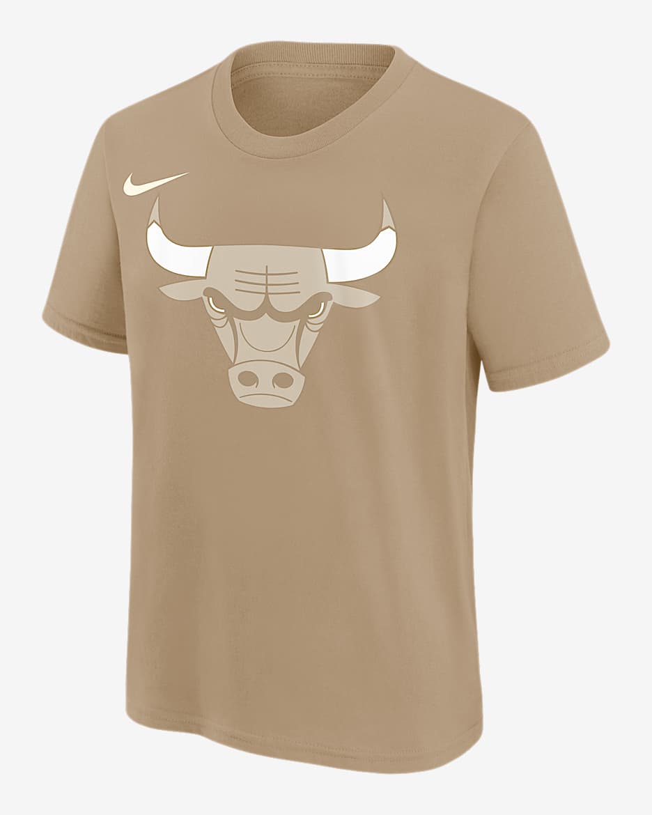 Playera Nike de la NBA para niños talla grande Chicago Bulls Essential City Edition - Cáñamo